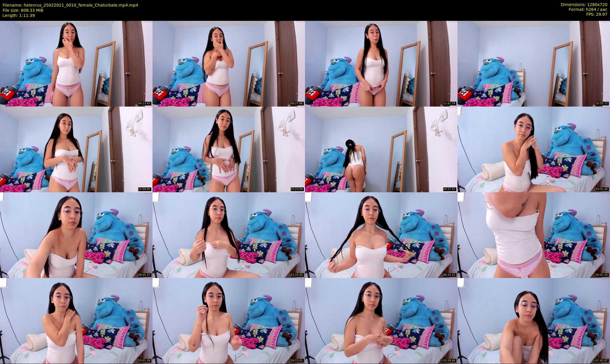 helenrus — 72 minute Chaturbate female cam show recording, 720p, Feb 25, 2021