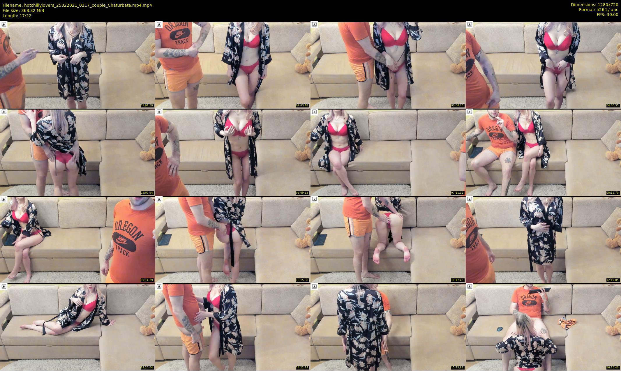 hotchillylovers — 18 minute Chaturbate couple cam show recording, 720p, Feb 25, 2021