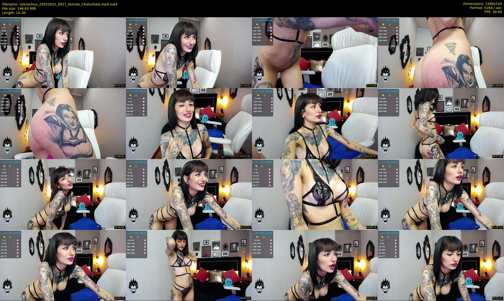 isisraichuu — 11 minute Chaturbate female cam show recording, 720p, Feb 25, 2021