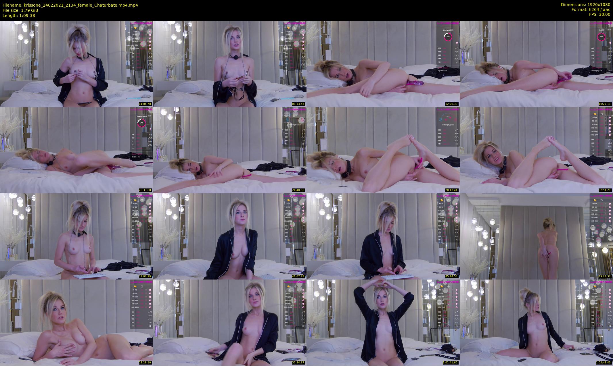 krissone — 70 minute Chaturbate female cam show recording, 1080p, Feb 24, 2021