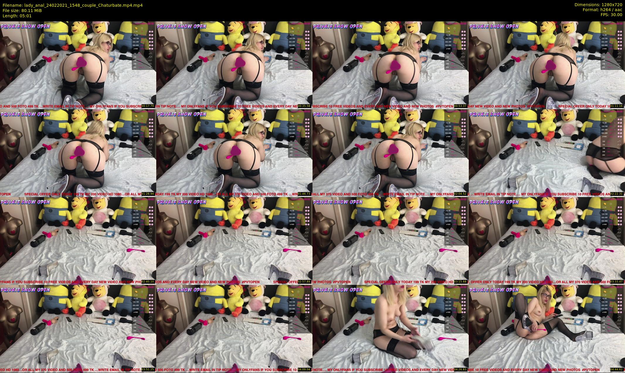 lady_anal — 6 minute Chaturbate female cam show recording, 720p, Feb 24, 2021
