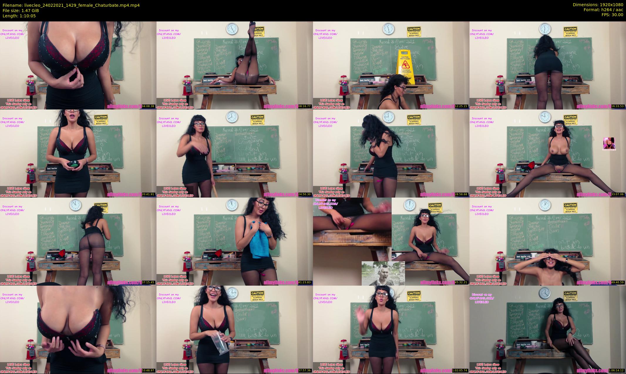 livecleo — 71 minute Chaturbate female cam show recording, 1080p, Feb 24, 2021