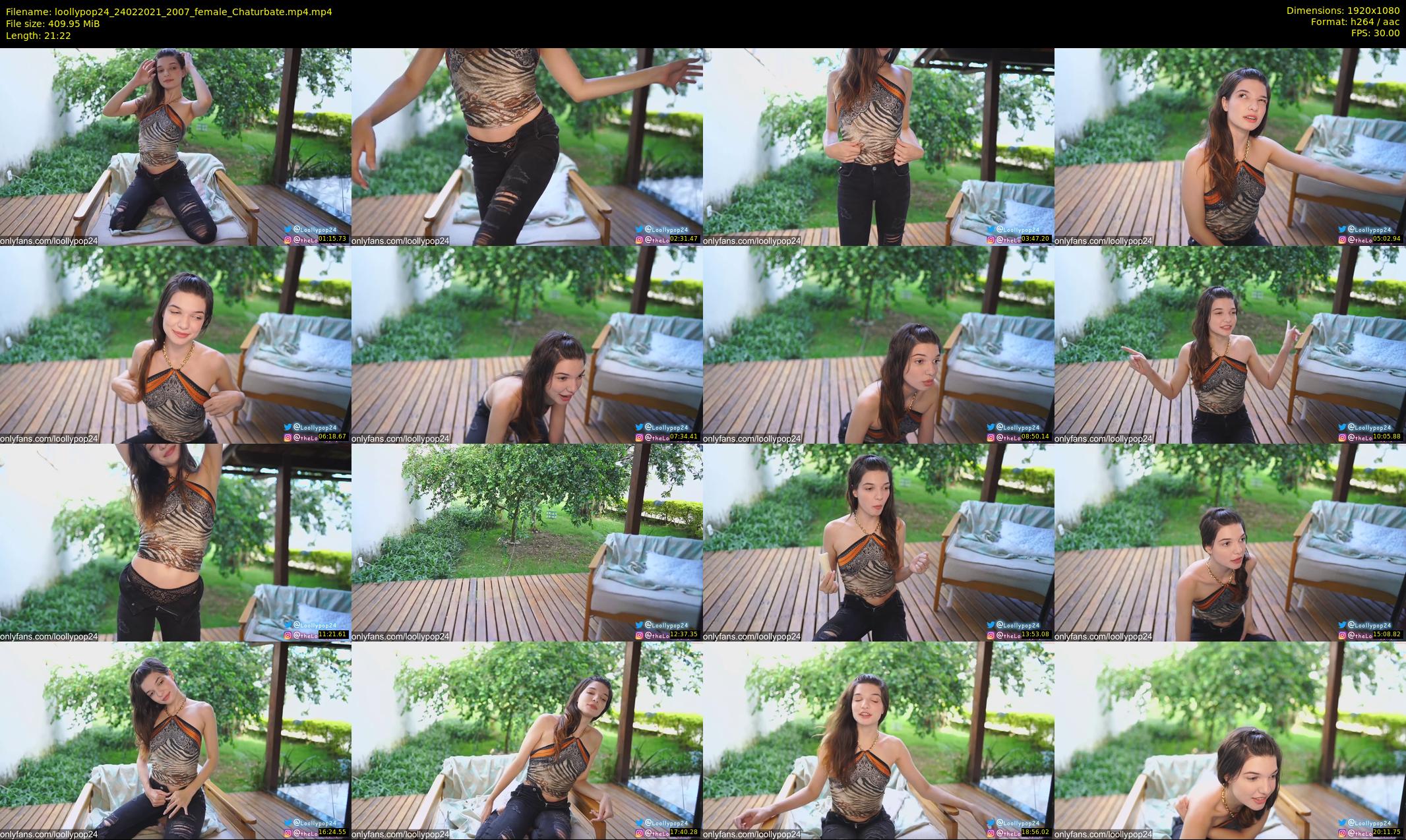 loollypop24 — 22 minute Chaturbate female cam show recording, 1080p, Feb 24, 2021
