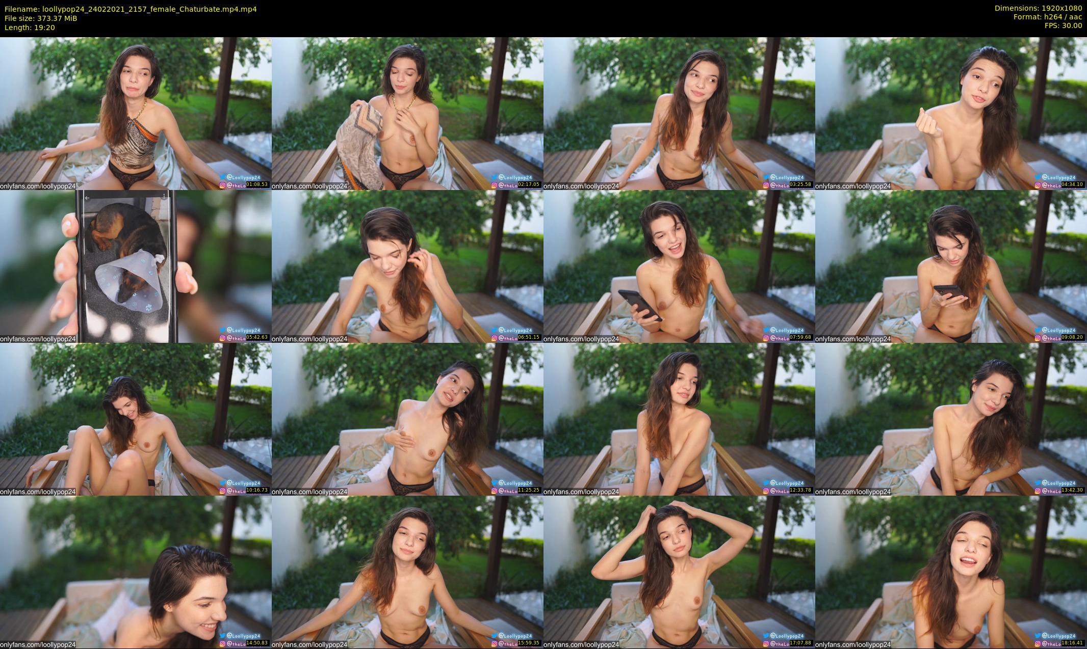 loollypop24 — 20 minute Chaturbate female cam show recording, 1080p, Feb 24, 2021