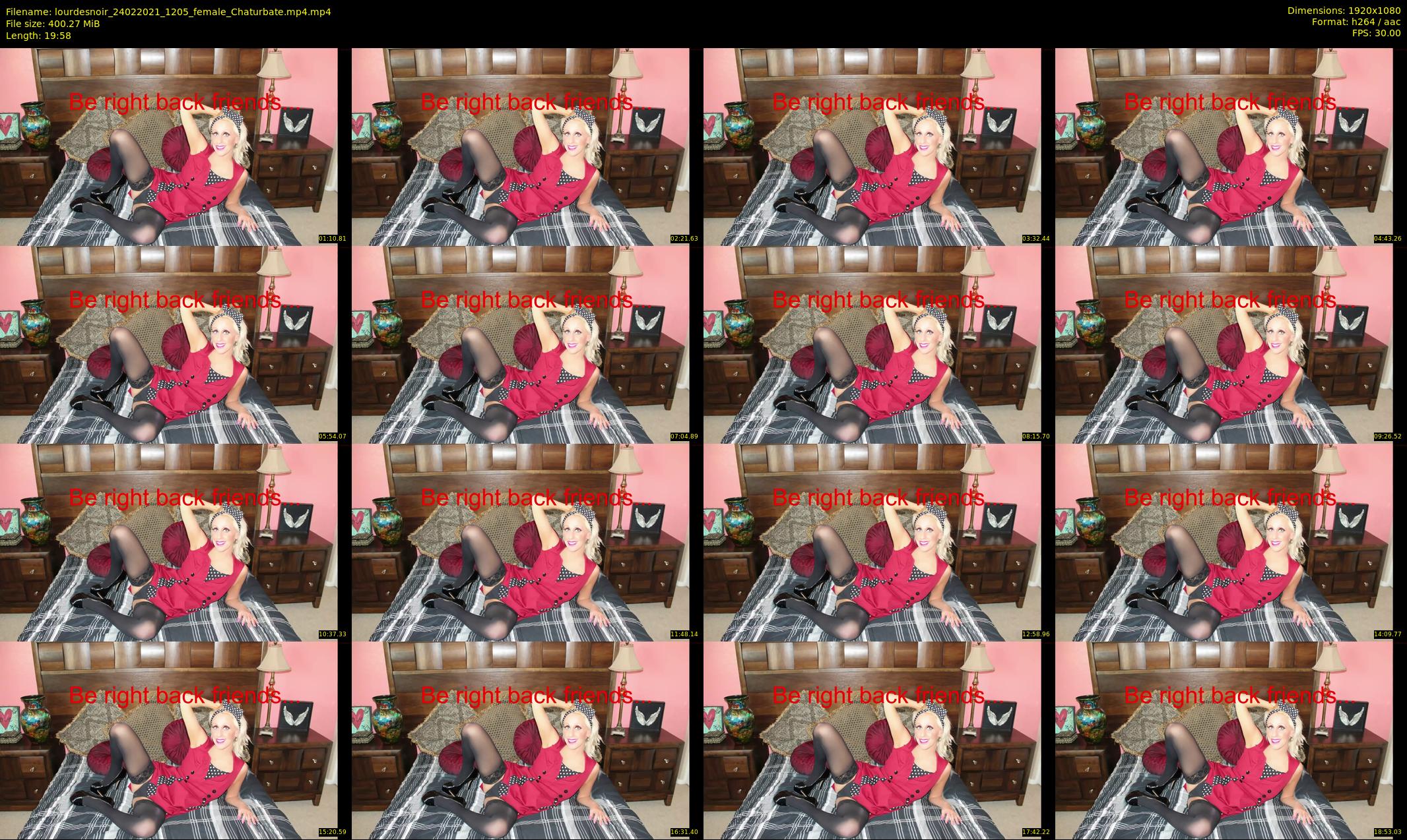 lourdesnoir — 20 minute Chaturbate female cam show recording, 1080p, Feb 24, 2021