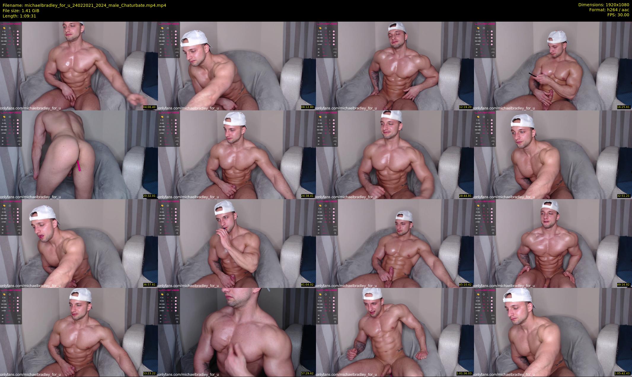 michaelbradley_for_u — 70 minute Chaturbate male cam show recording, 1080p, Feb 24, 2021