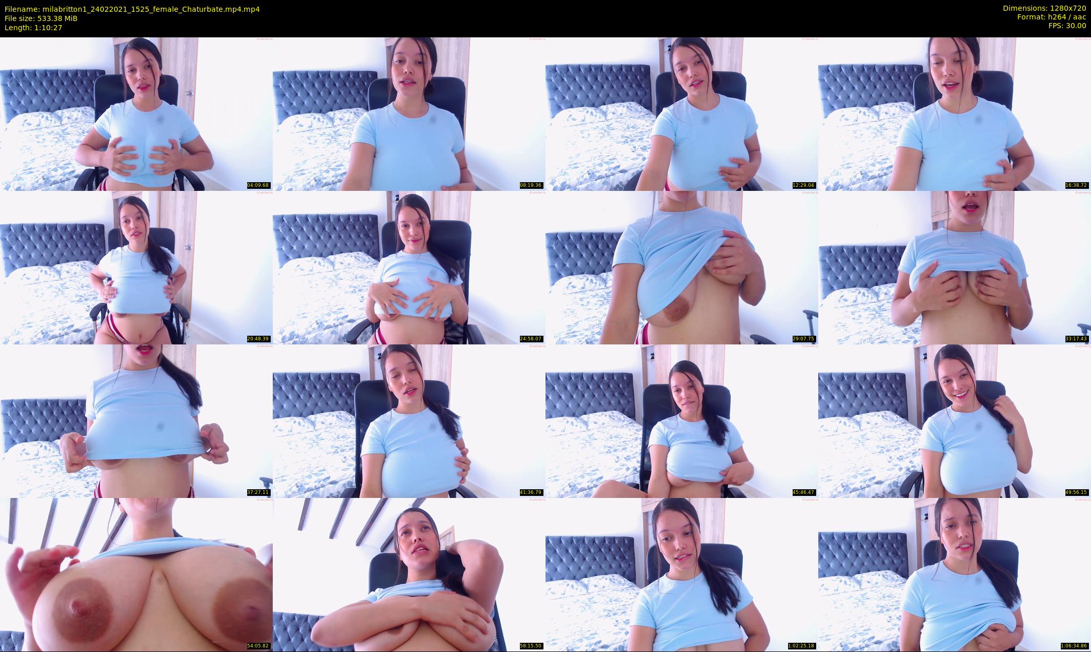 milabritton1 — 71 minute Chaturbate female cam show recording, 720p, Feb 24, 2021