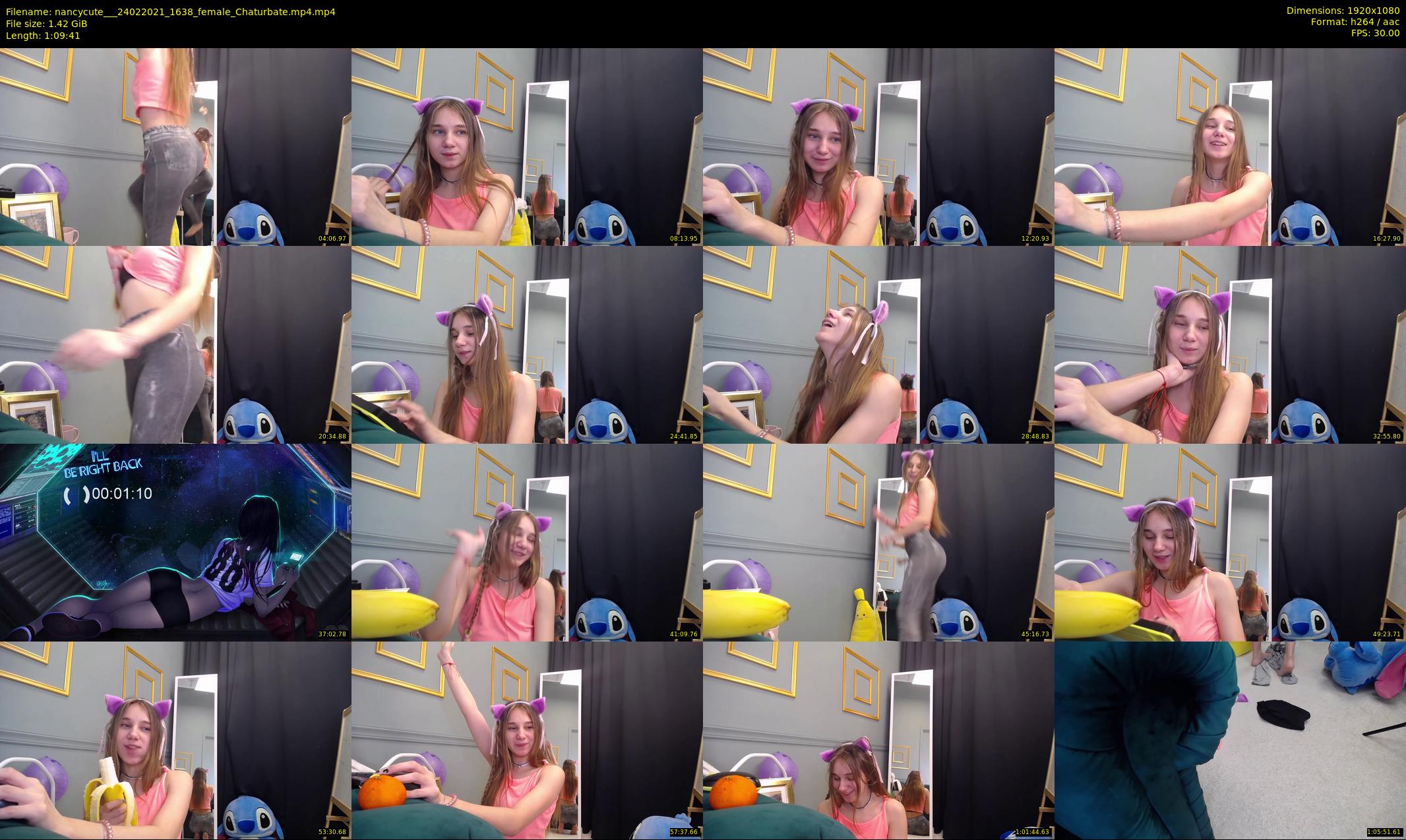 nancycute__ — 70 minute Chaturbate female cam show recording, 1080p, Feb 24, 2021