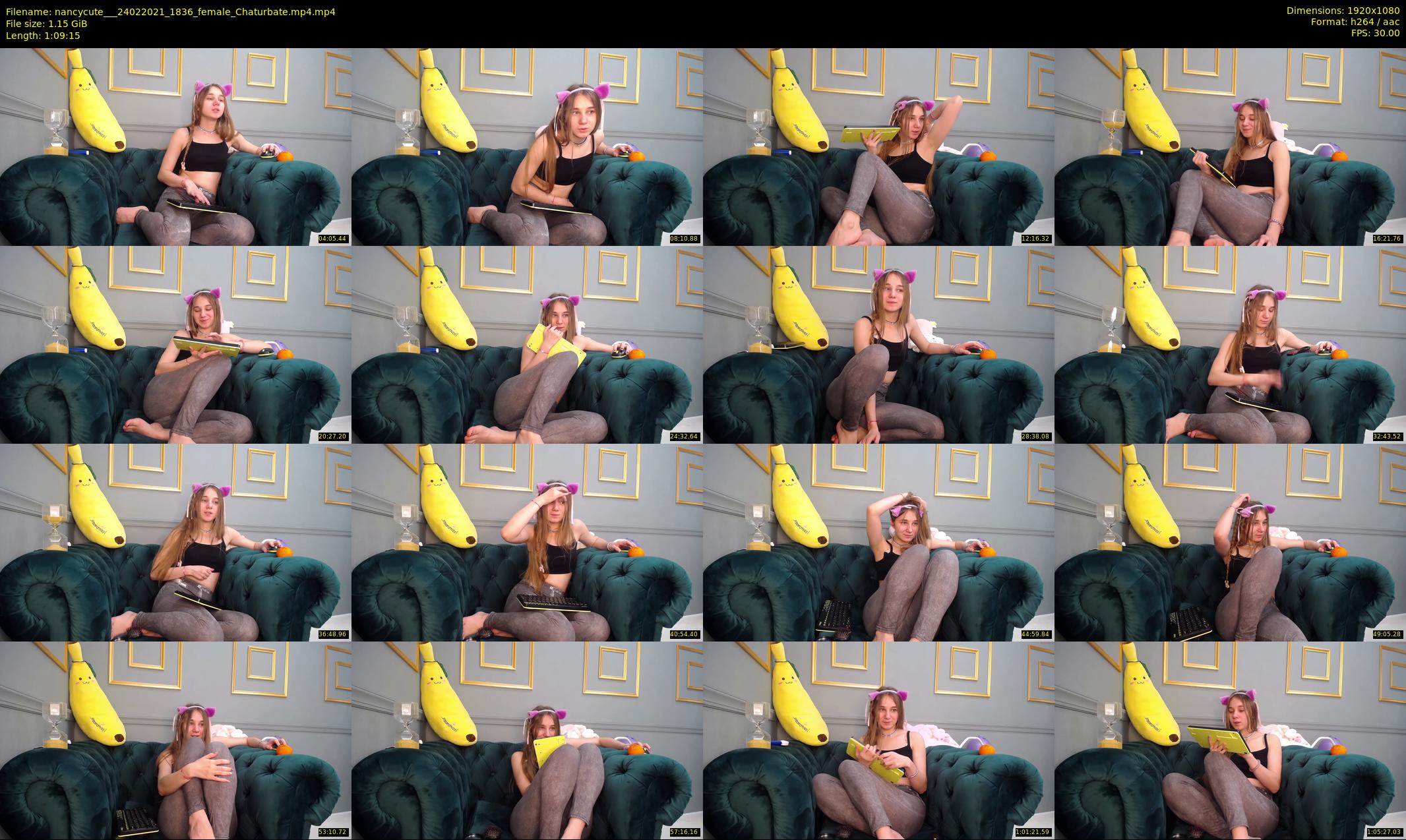 nancycute__ — 70 minute Chaturbate female cam show recording, 1080p, Feb 24, 2021