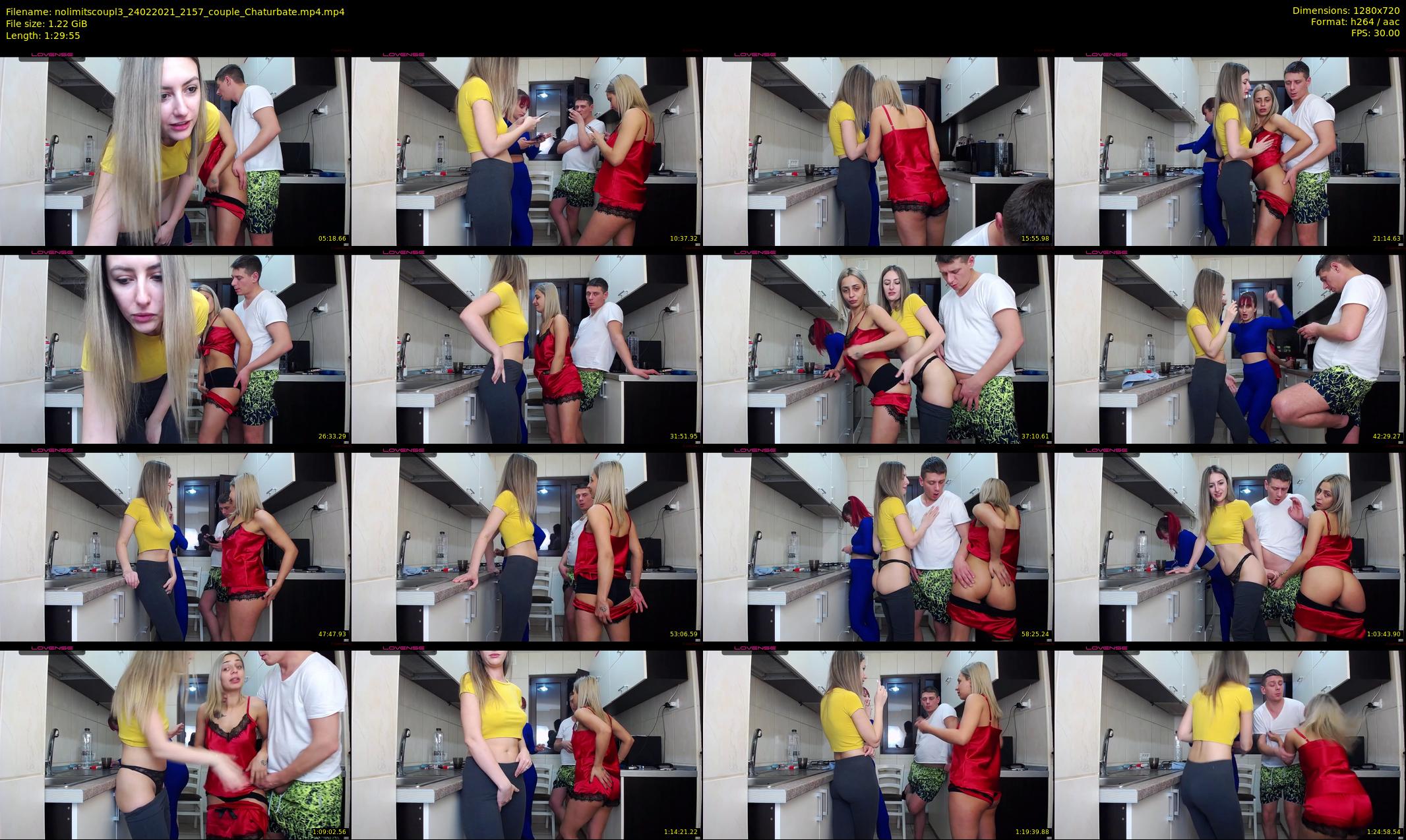nolimitscoupl3 — 90 minute Chaturbate couple cam show recording, 720p, Feb 24, 2021