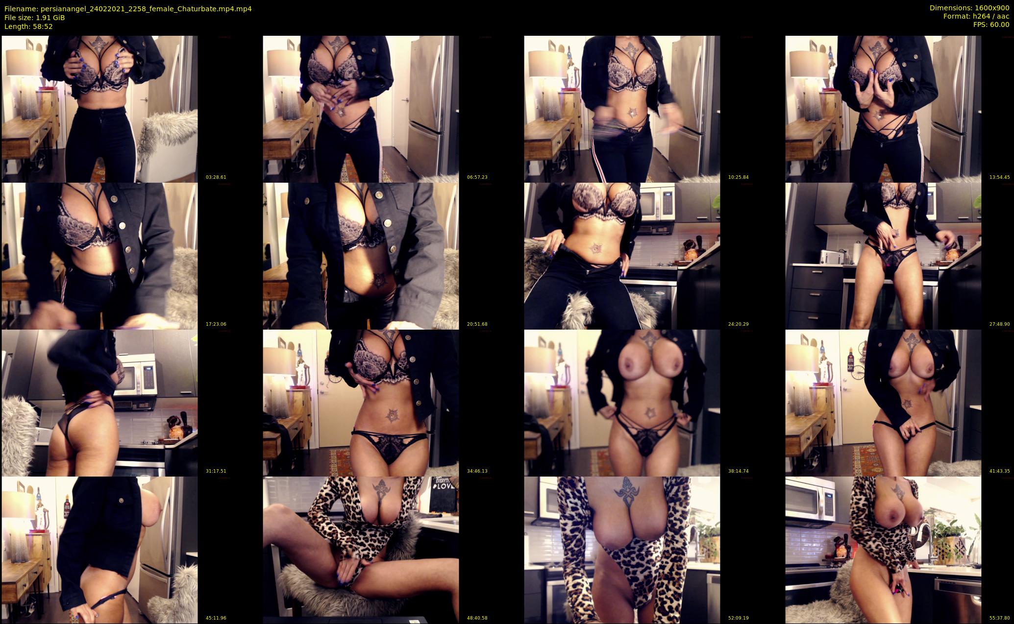 persianangel — 59 minute Chaturbate female cam show recording, 720p, Feb 24, 2021