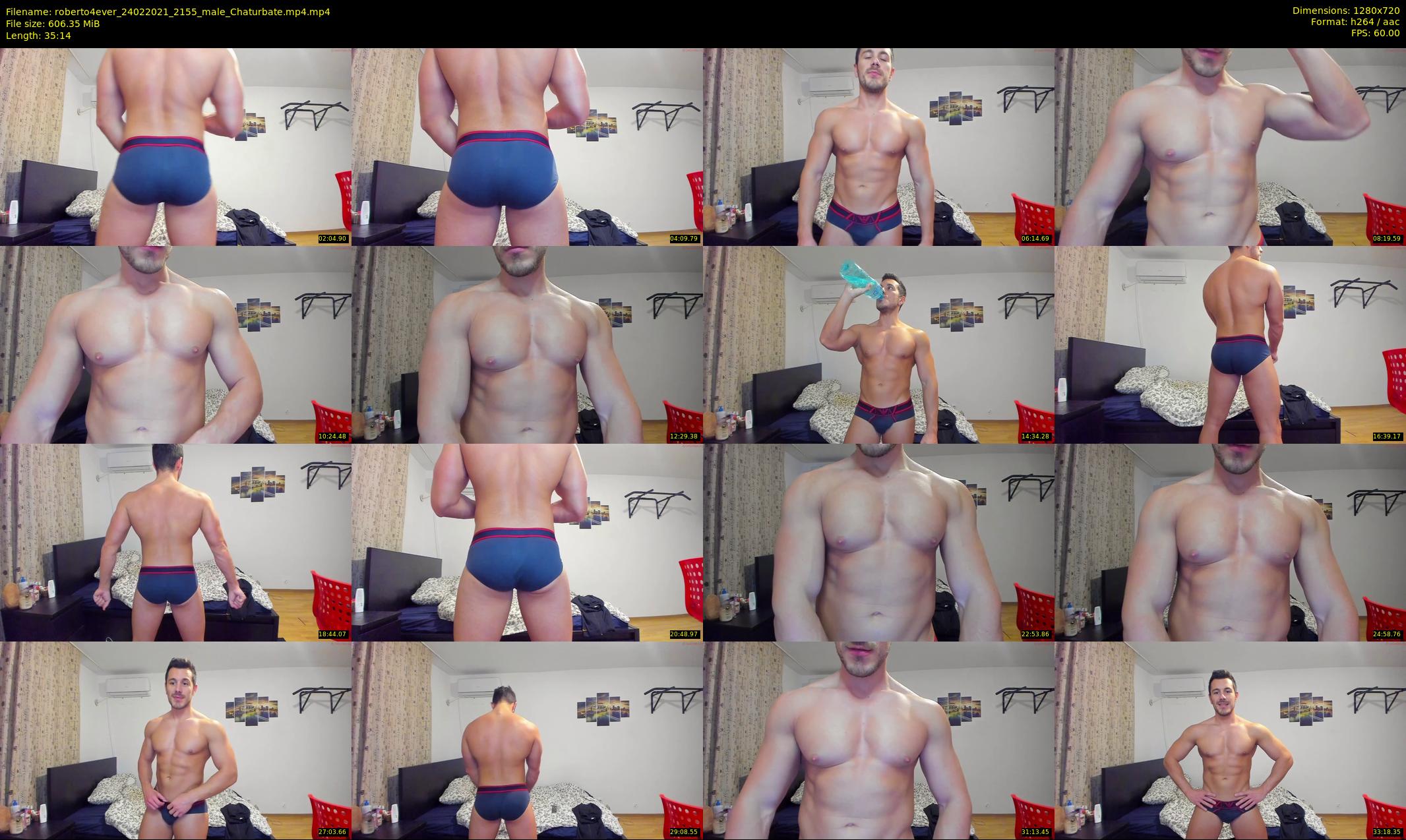 roberto4ever — 36 minute Chaturbate male cam show recording, 720p, Feb 24, 2021