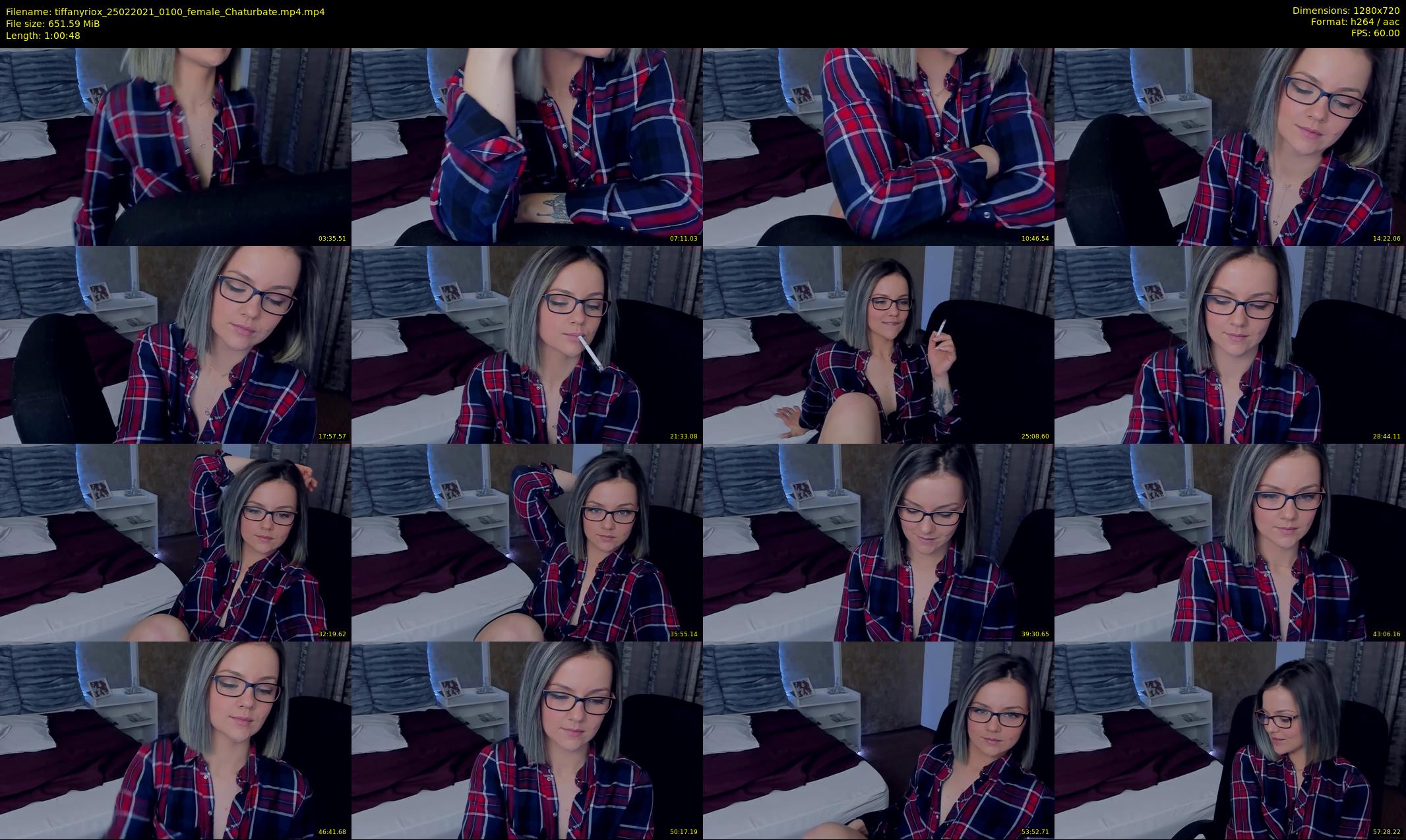 tiffanyriox — 61 minute Chaturbate female cam show recording, 720p, Feb 25, 2021