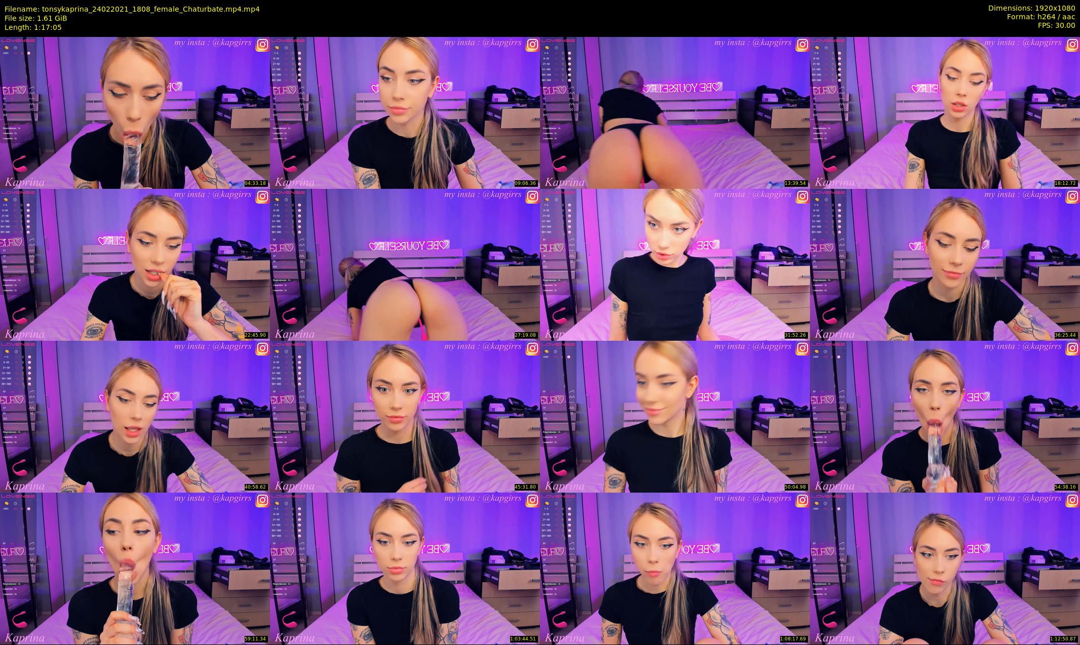 tonsykaprina — 78 minute Chaturbate couple cam show recording, 1080p, Feb 24, 2021