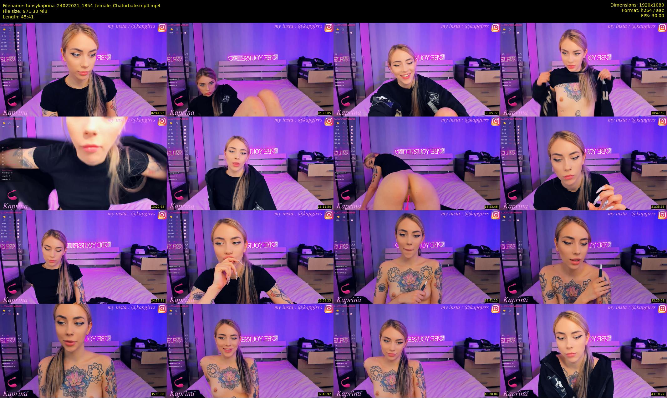 tonsykaprina — 46 minute Chaturbate couple cam show recording, 1080p, Feb 24, 2021