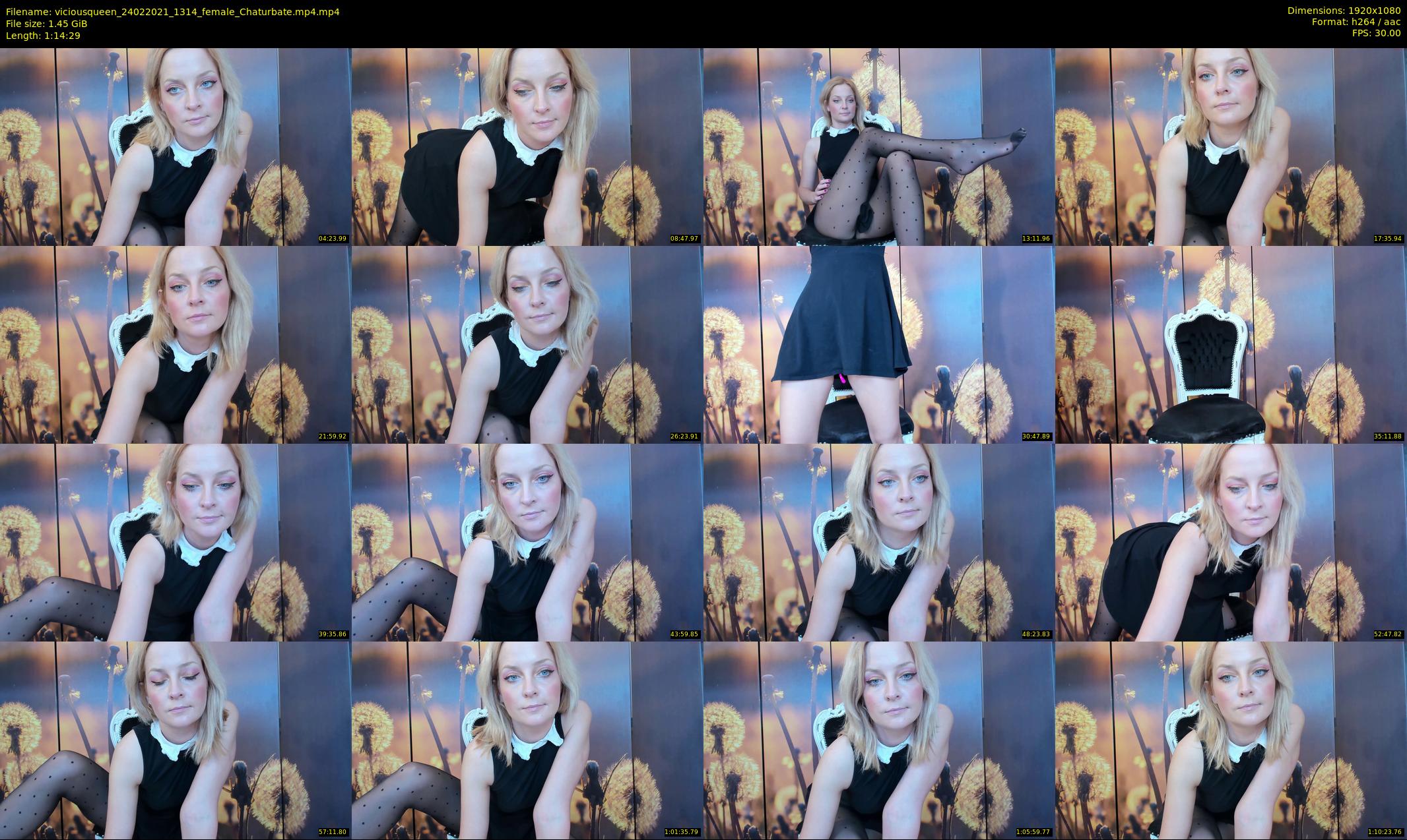 viciousqueen — 75 minute Chaturbate female cam show recording, 1080p, Feb 24, 2021