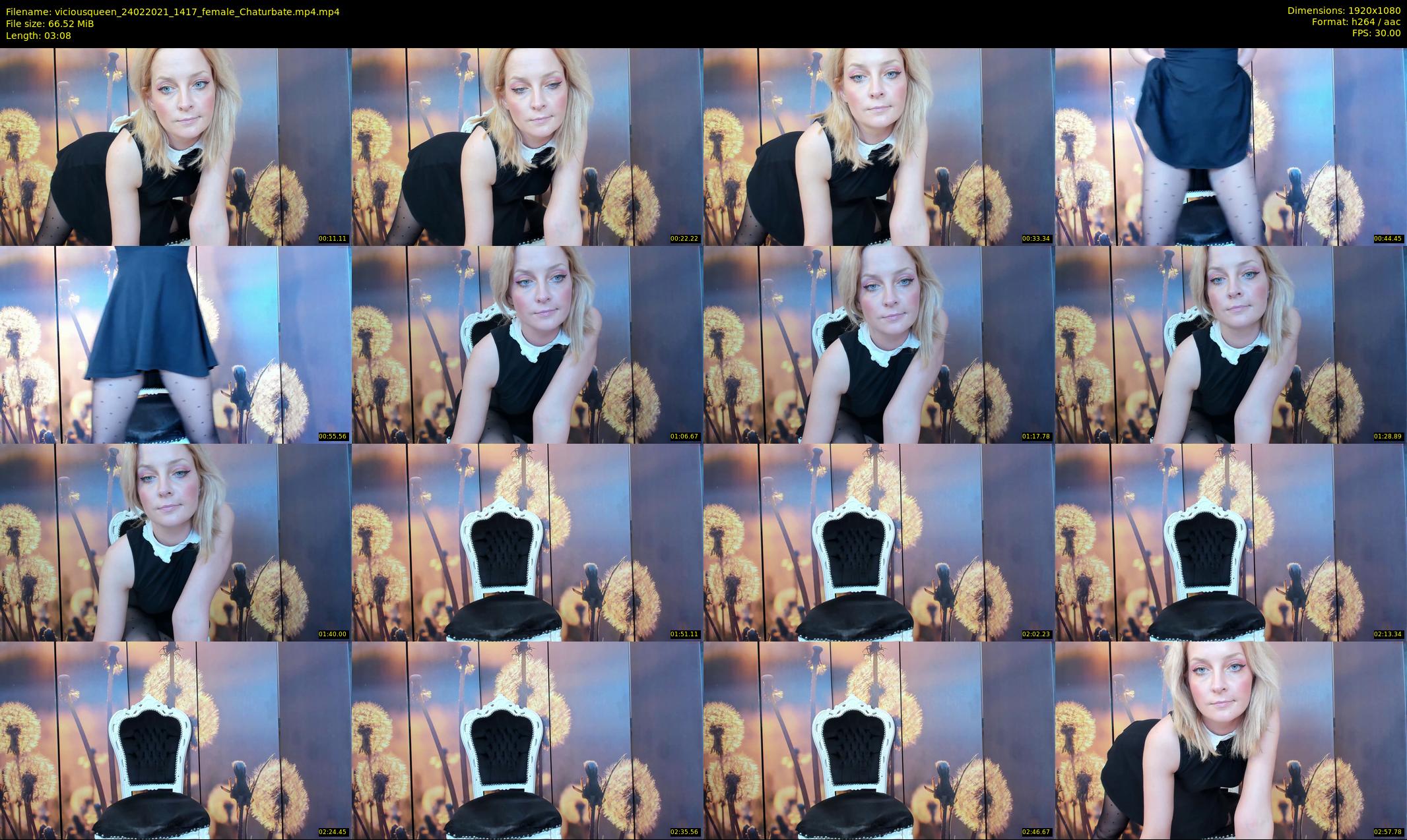 viciousqueen — 4 minute Chaturbate female cam show recording, 1080p, Feb 24, 2021