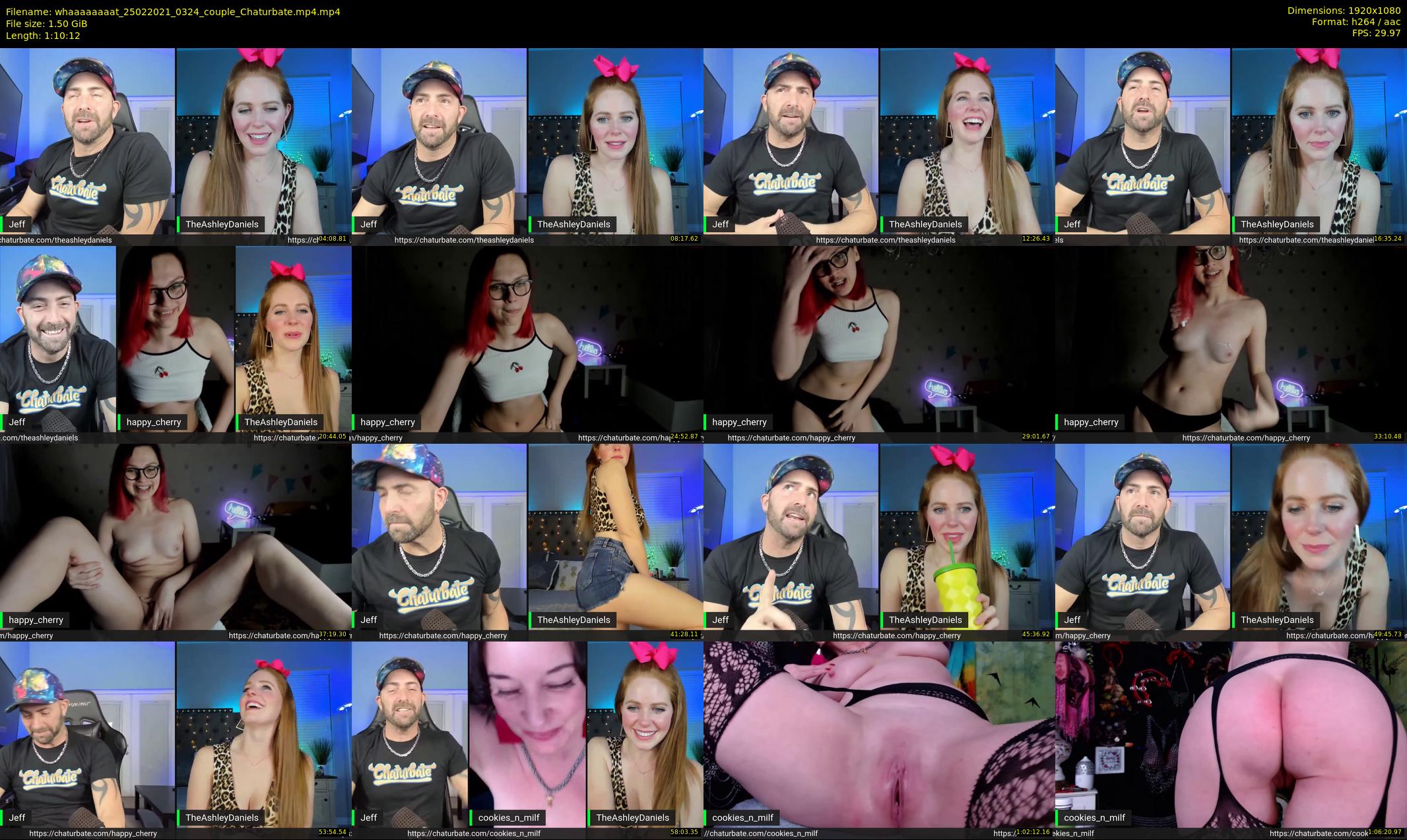 whaaaaaaaat — 71 minute Chaturbate couple cam show recording, 1080p, Feb 25, 2021