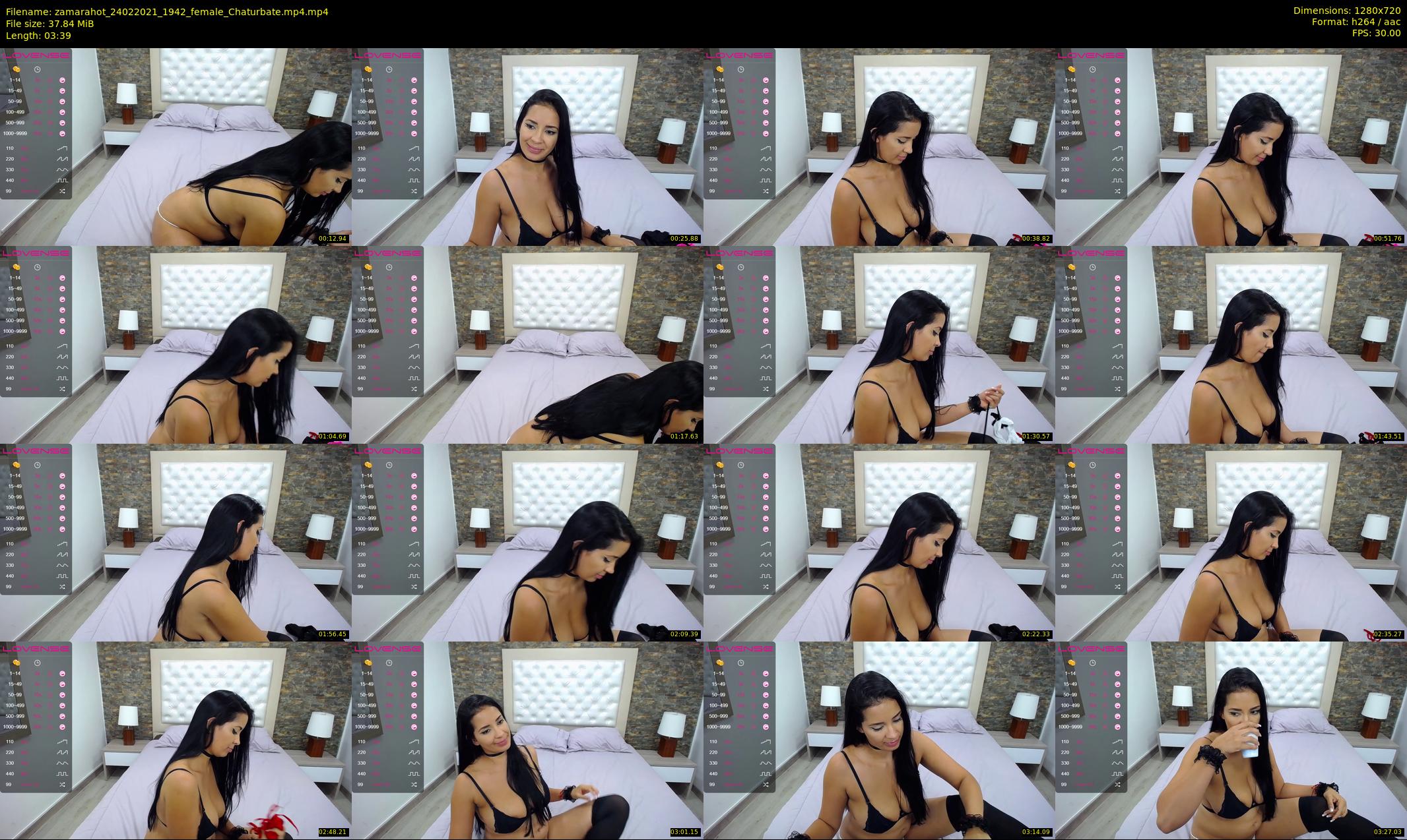 zamarahot — 4 minute Chaturbate female cam show recording, 720p, Feb 24, 2021