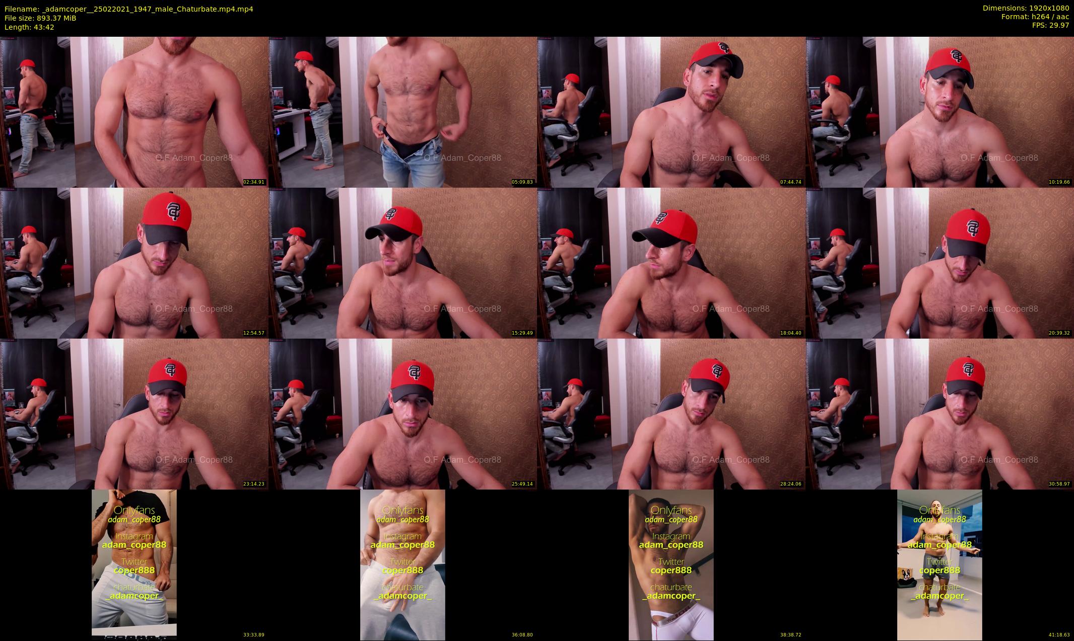 _adamcoper_ — 44 minute Chaturbate male cam show recording, 1080p, Feb 25, 2021