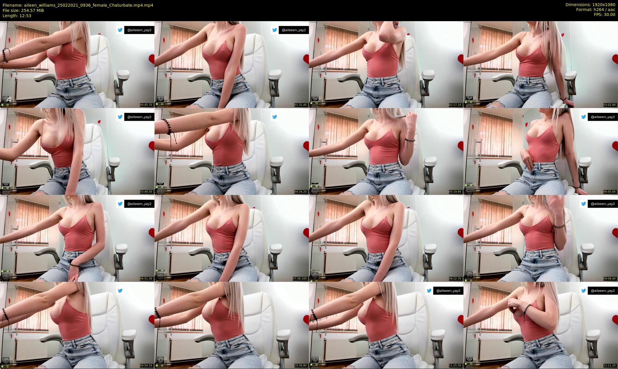 aileen_williams — 13 minute Chaturbate female cam show recording, 1080p, Feb 25, 2021
