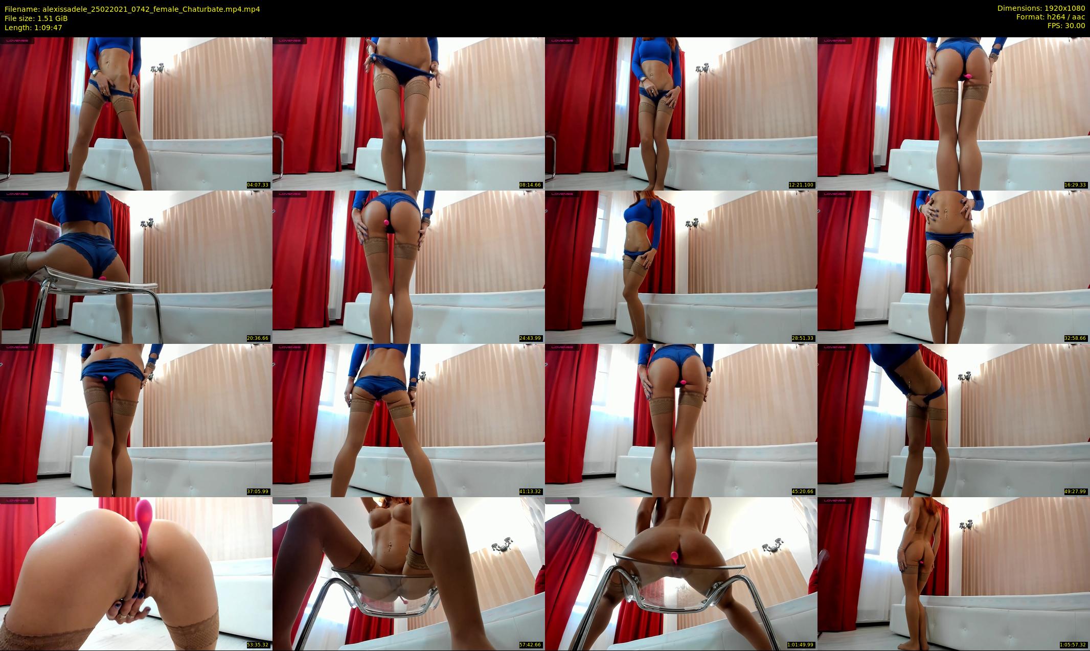 alexissadele — 70 minute Chaturbate female cam show recording, 1080p, Feb 25, 2021