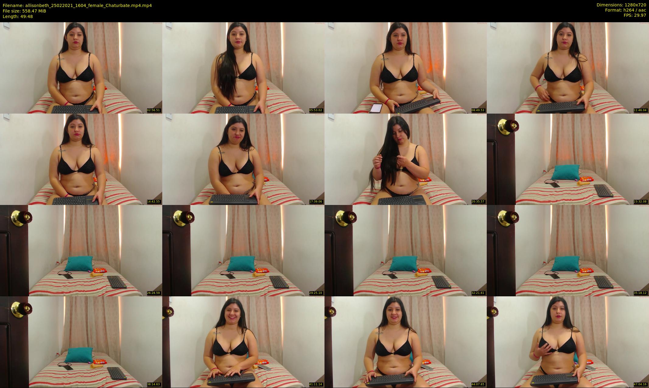 allisonbeth — 50 minute Chaturbate female cam show recording, 720p, Feb 25, 2021