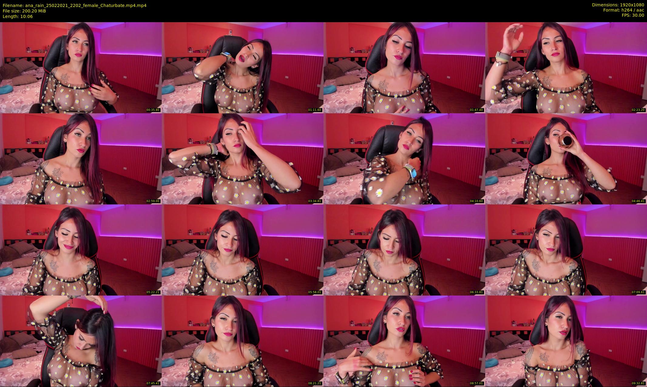 ana_rain — 11 minute Chaturbate female cam show recording, 1080p, Feb 25, 2021