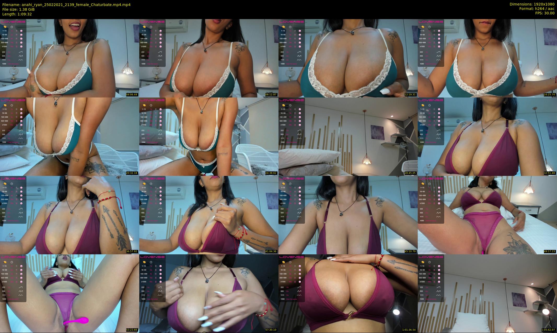 anahi_ryan — 70 minute Chaturbate female cam show recording, 1080p, Feb 25, 2021