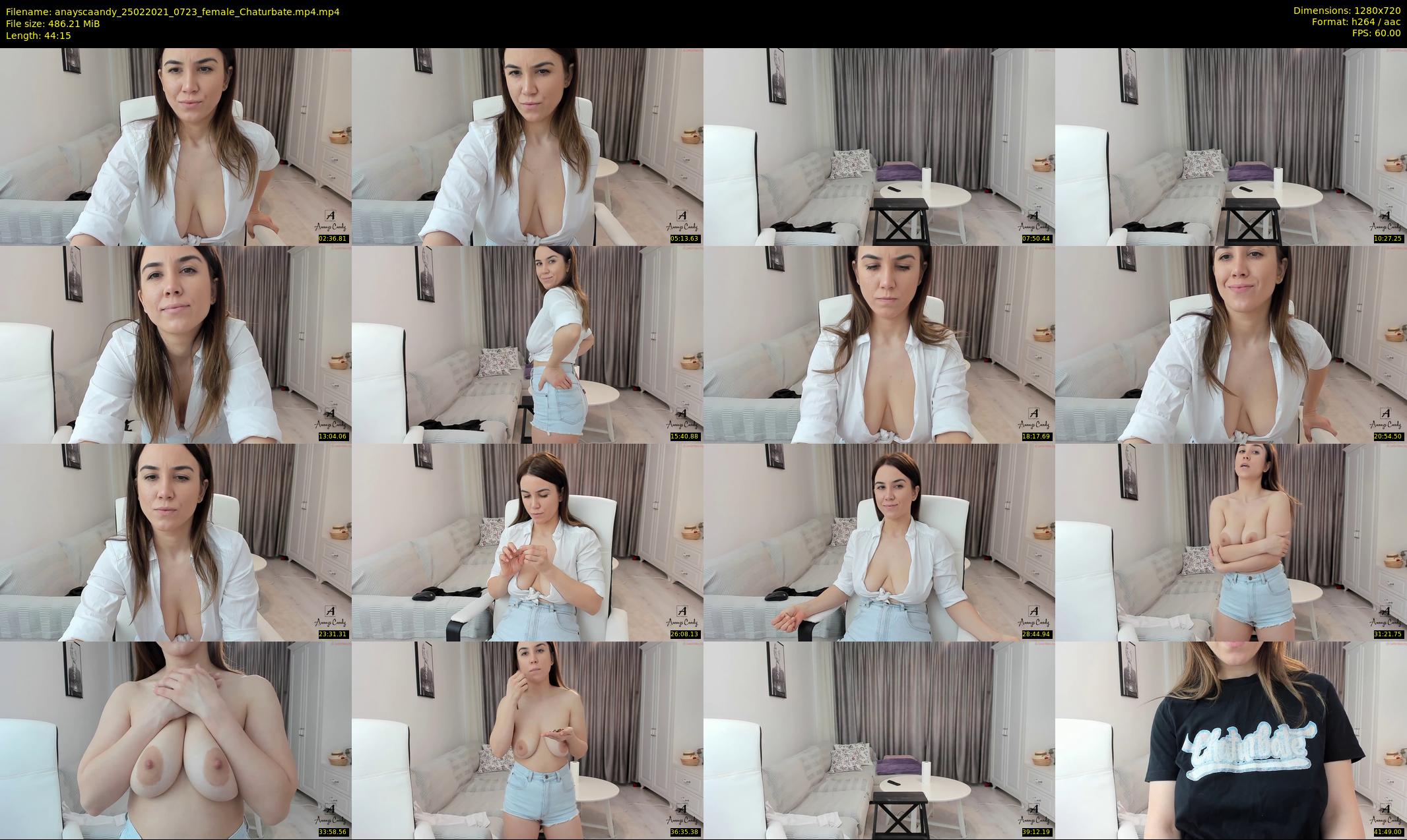 anayscaandy — 45 minute Chaturbate female cam show recording, 720p, Feb 25, 2021