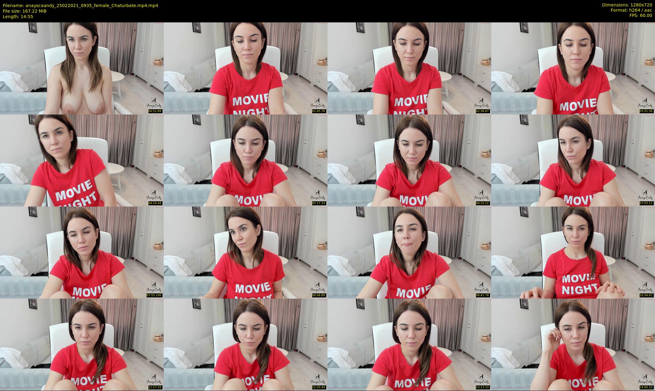 anayscaandy — 15 minute Chaturbate female cam show recording, 720p, Feb 25, 2021