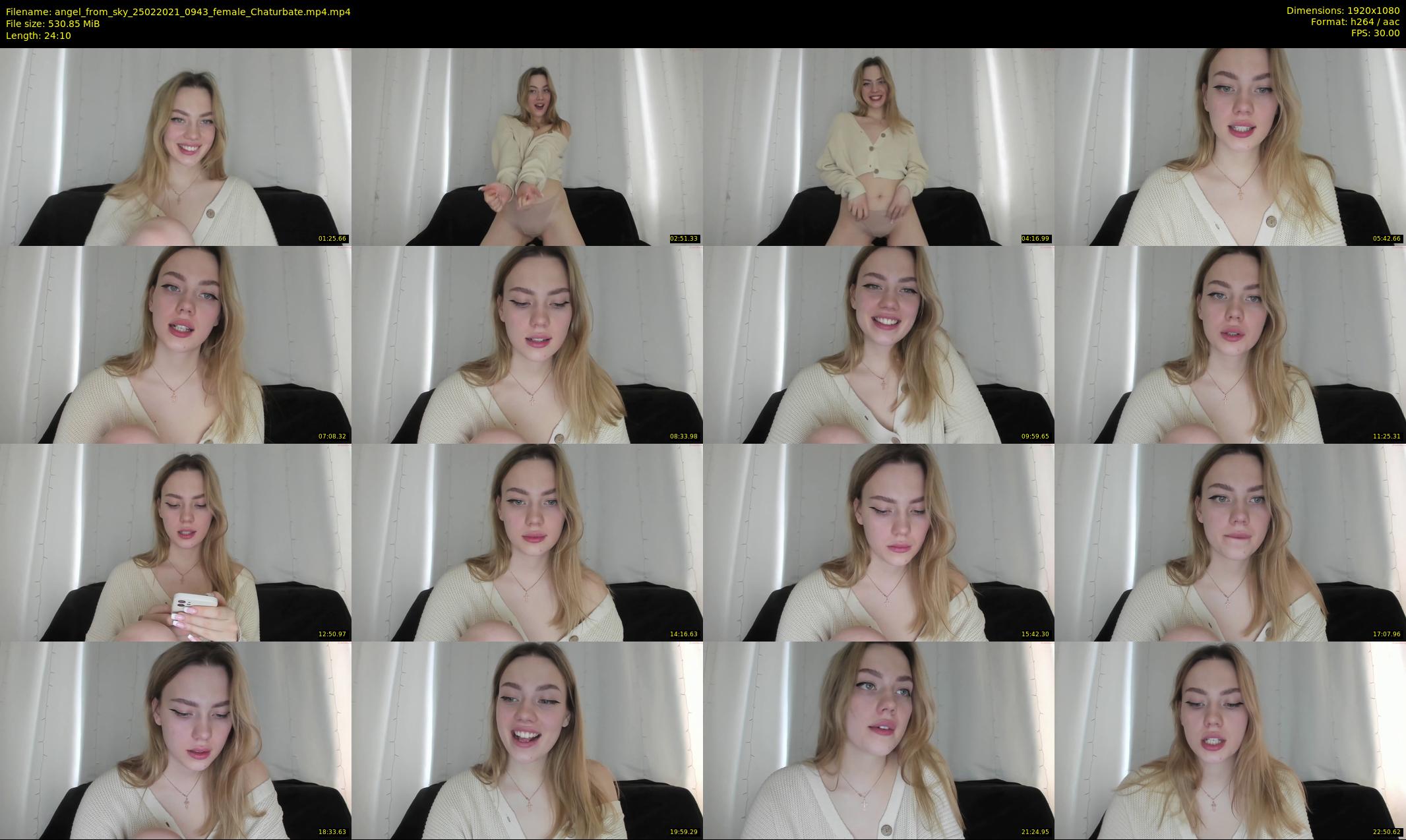 angel_from_sky — 25 minute Chaturbate female cam show recording, 1080p, Feb 25, 2021