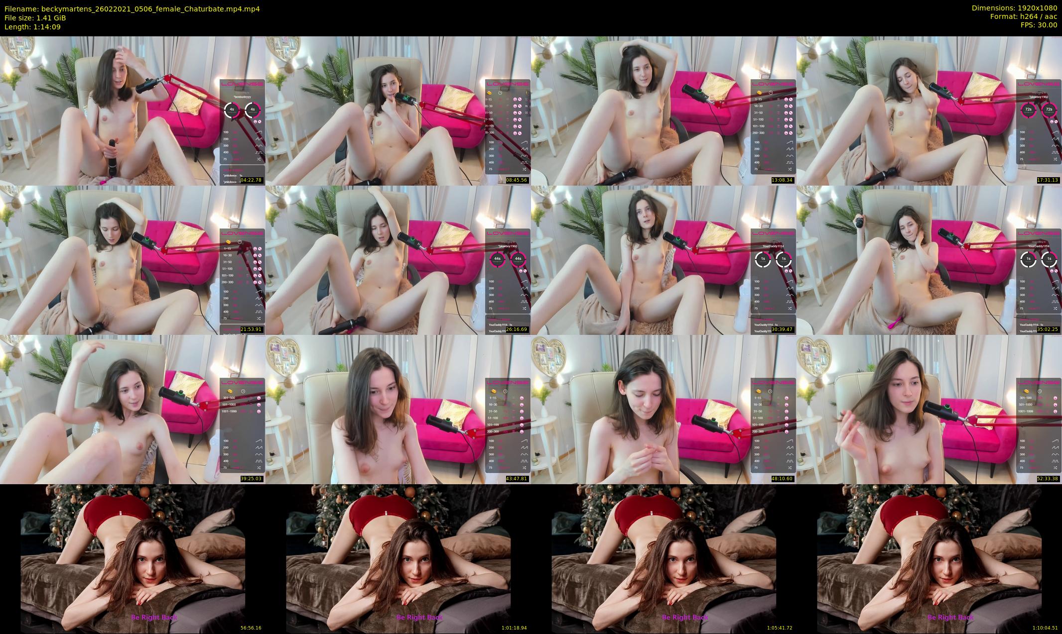 beckymartens — 75 minute Chaturbate female cam show recording, 1080p, Feb 26, 2021