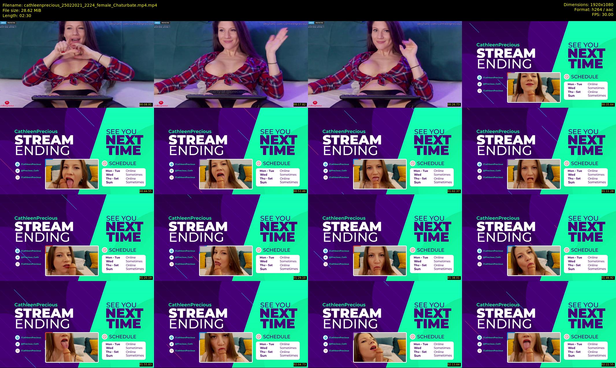 cathleenprecious — 3 minute Chaturbate female cam show recording, 1080p, Feb 25, 2021