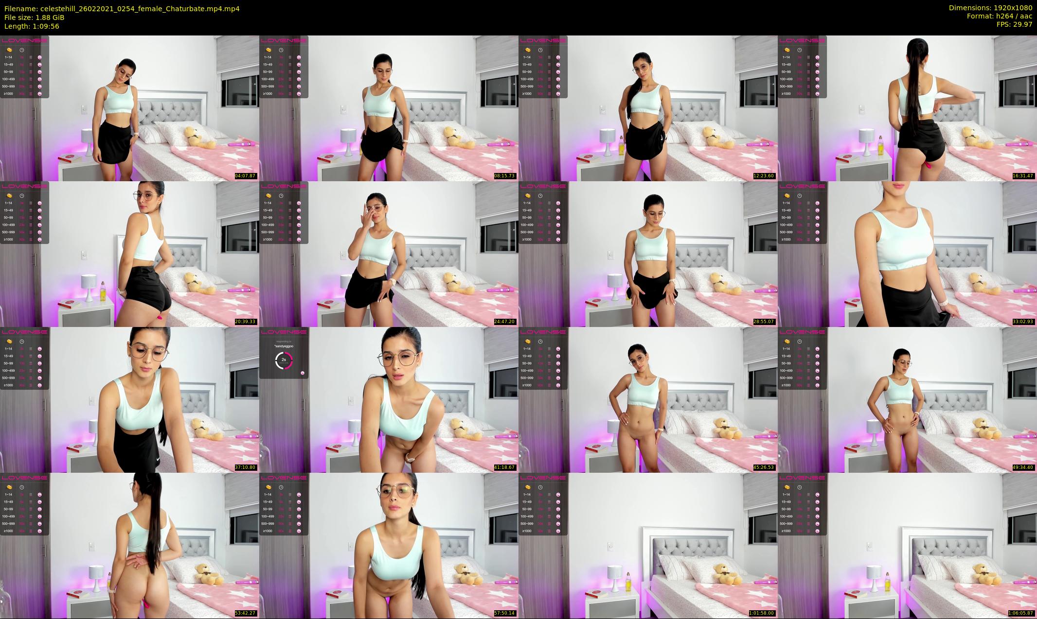 celestehill — 70 minute Chaturbate female cam show recording, 1080p, Feb 26, 2021