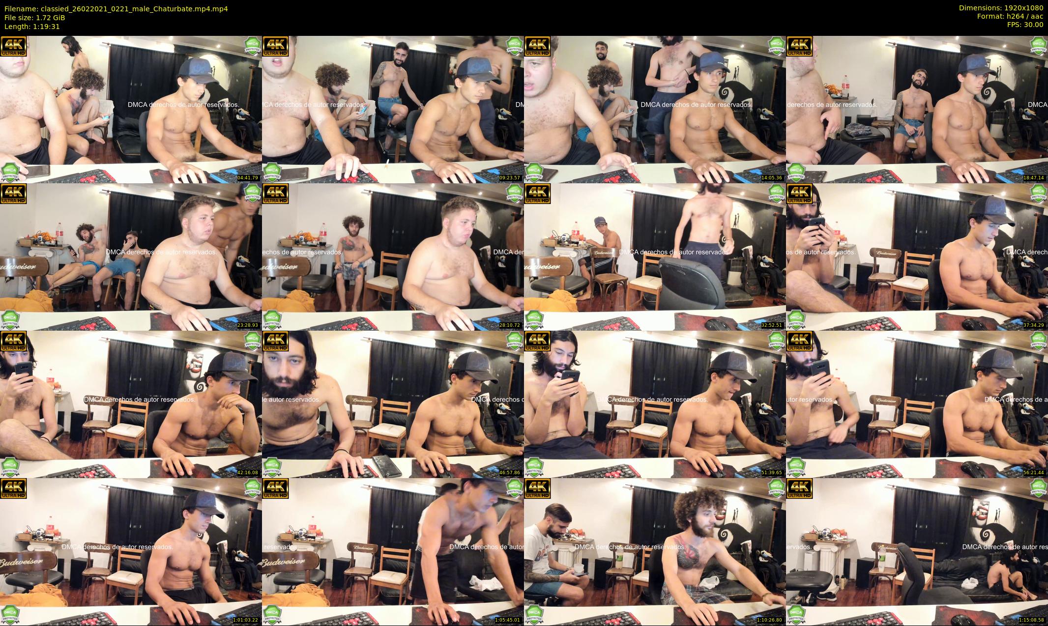 classied — 80 minute Chaturbate male cam show recording, 1080p, Feb 26, 2021