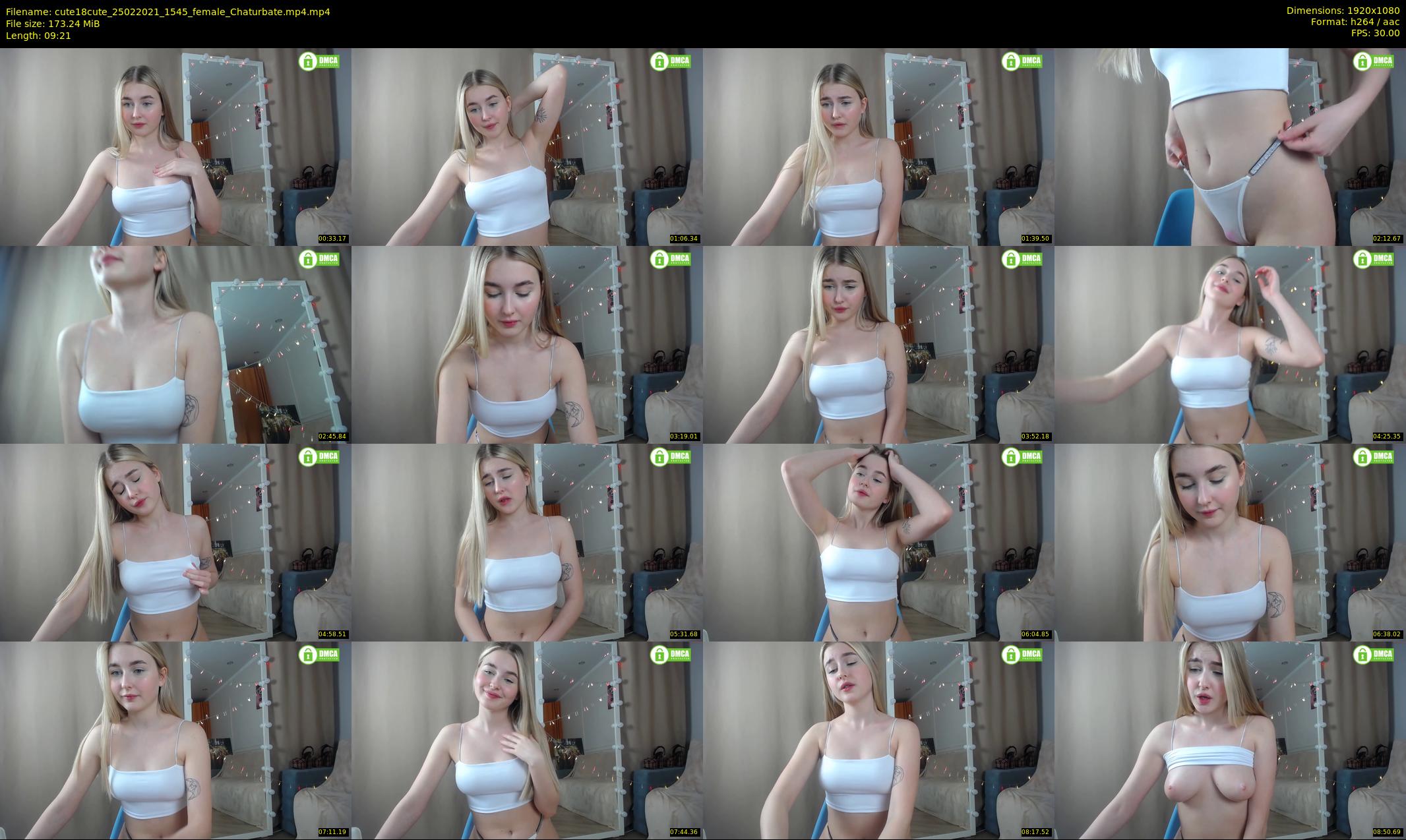 cute18cute — 10 minute Chaturbate female cam show recording, 1080p, Feb 25, 2021