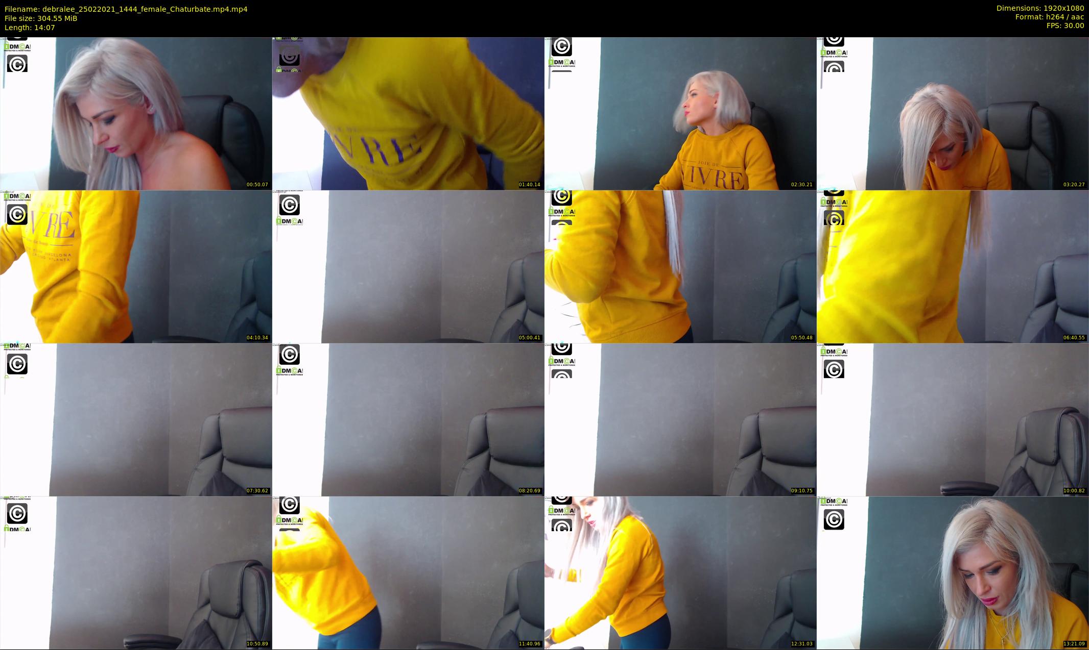 debralee — 15 minute Chaturbate female cam show recording, 1080p, Feb 25, 2021