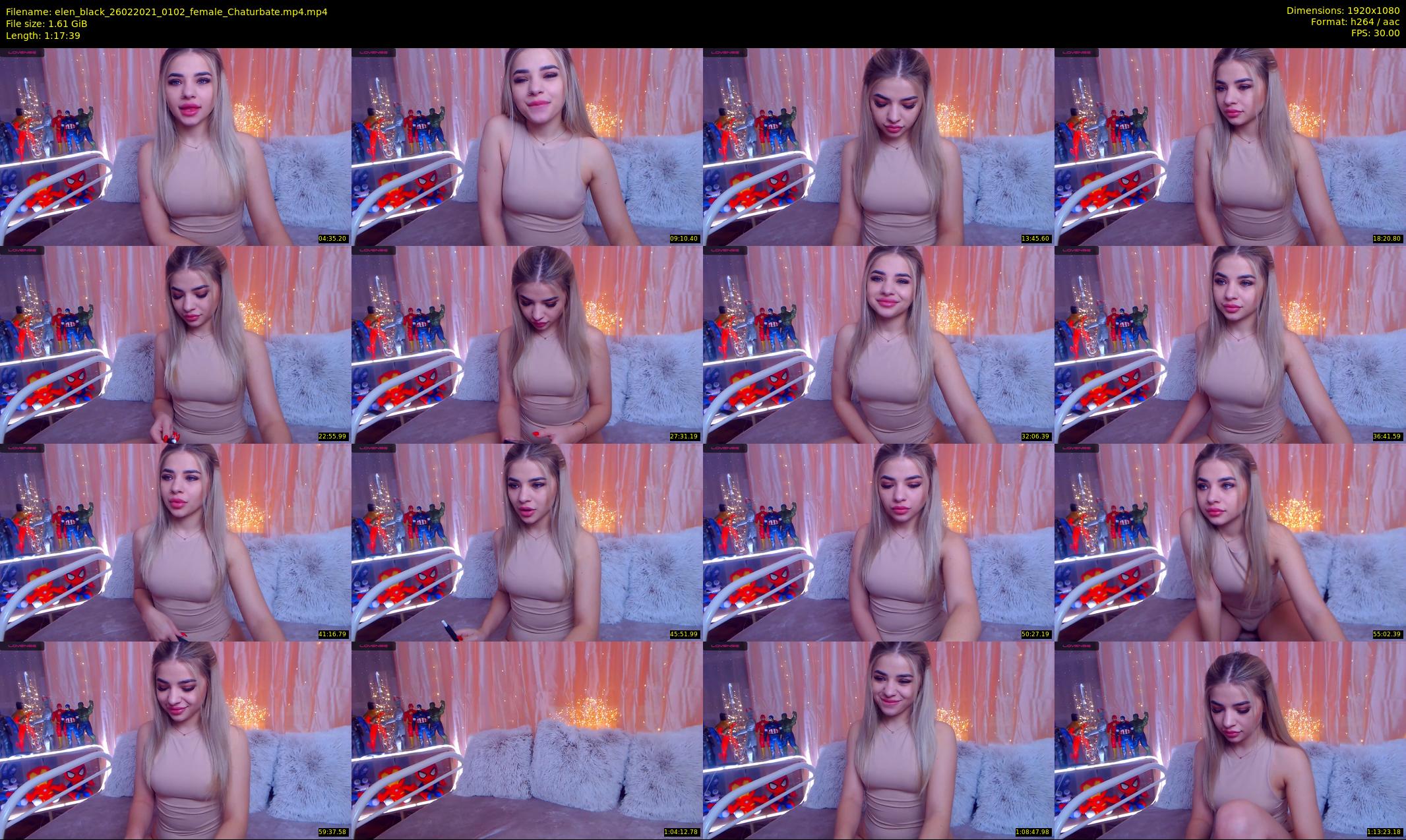 elen_black — 78 minute Chaturbate female cam show recording, 1080p, Feb 26, 2021