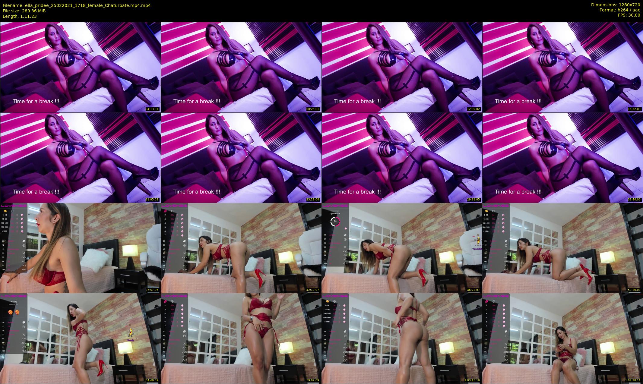 ella_pridee — 72 minute Chaturbate female cam show recording, 720p, Feb 25, 2021