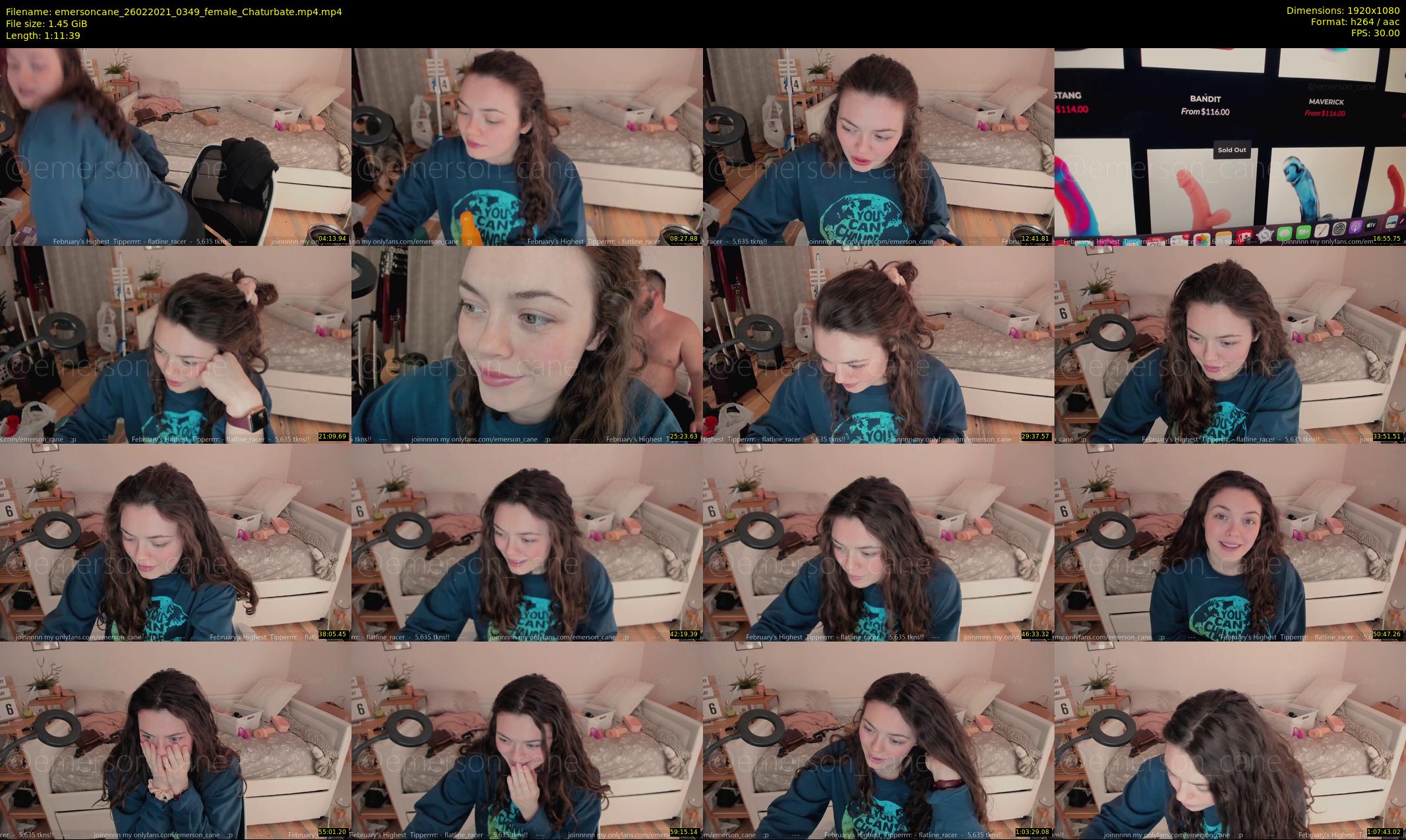 emersoncane — 72 minute Chaturbate female cam show recording, 1080p, Feb 26, 2021