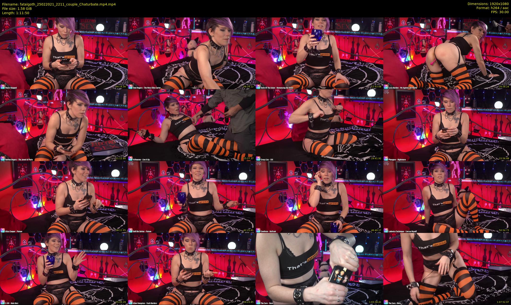 fatalgoth — 72 minute Chaturbate couple cam show recording, 1080p, Feb 25, 2021