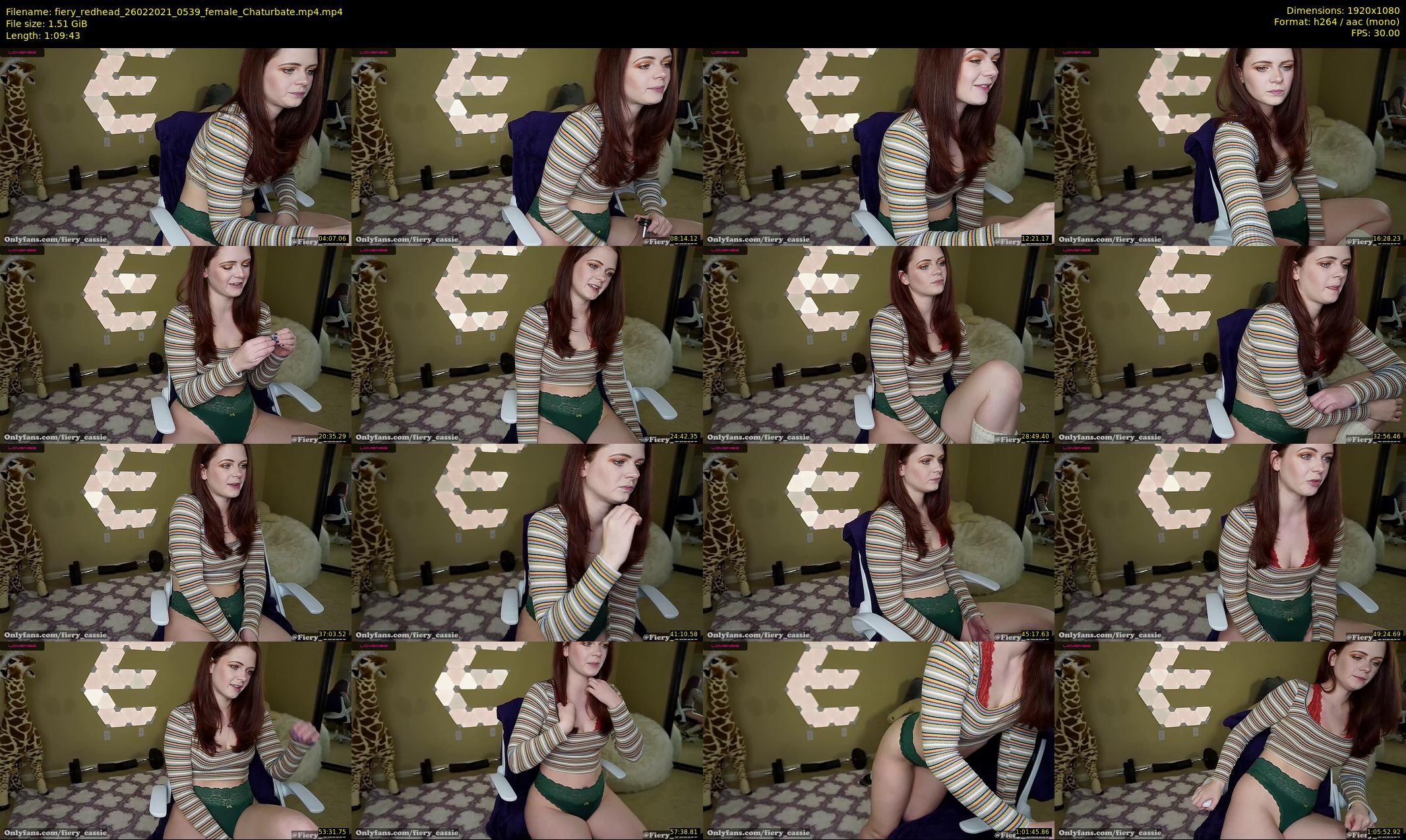 fiery_redhead — 70 minute Chaturbate female cam show recording, 1080p, Feb 26, 2021