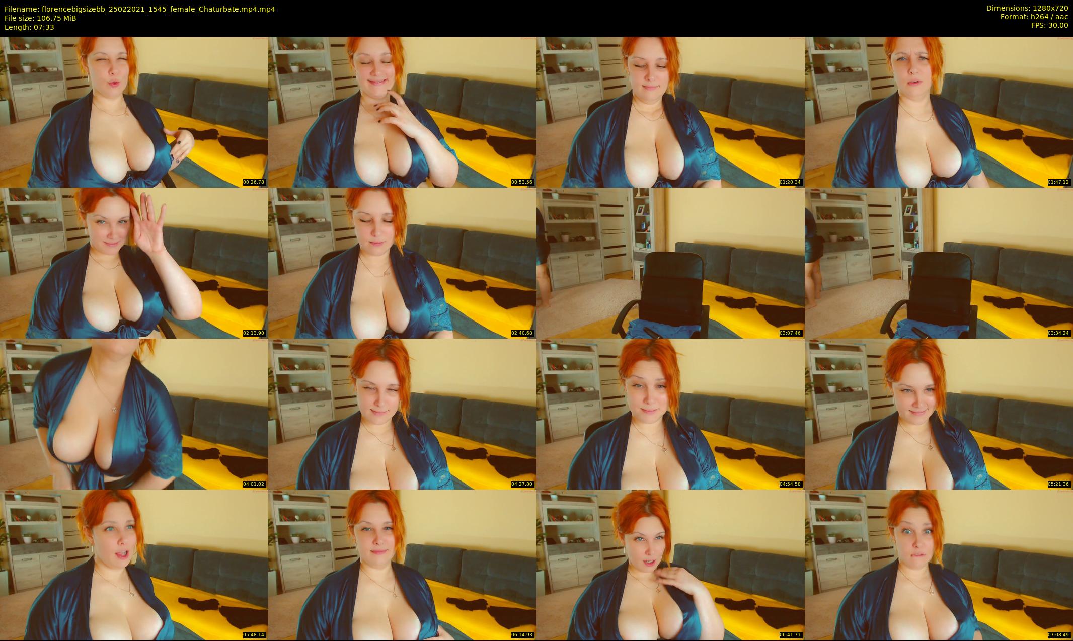 florencebigsizebb — 8 minute Chaturbate female cam show recording, 720p, Feb 25, 2021