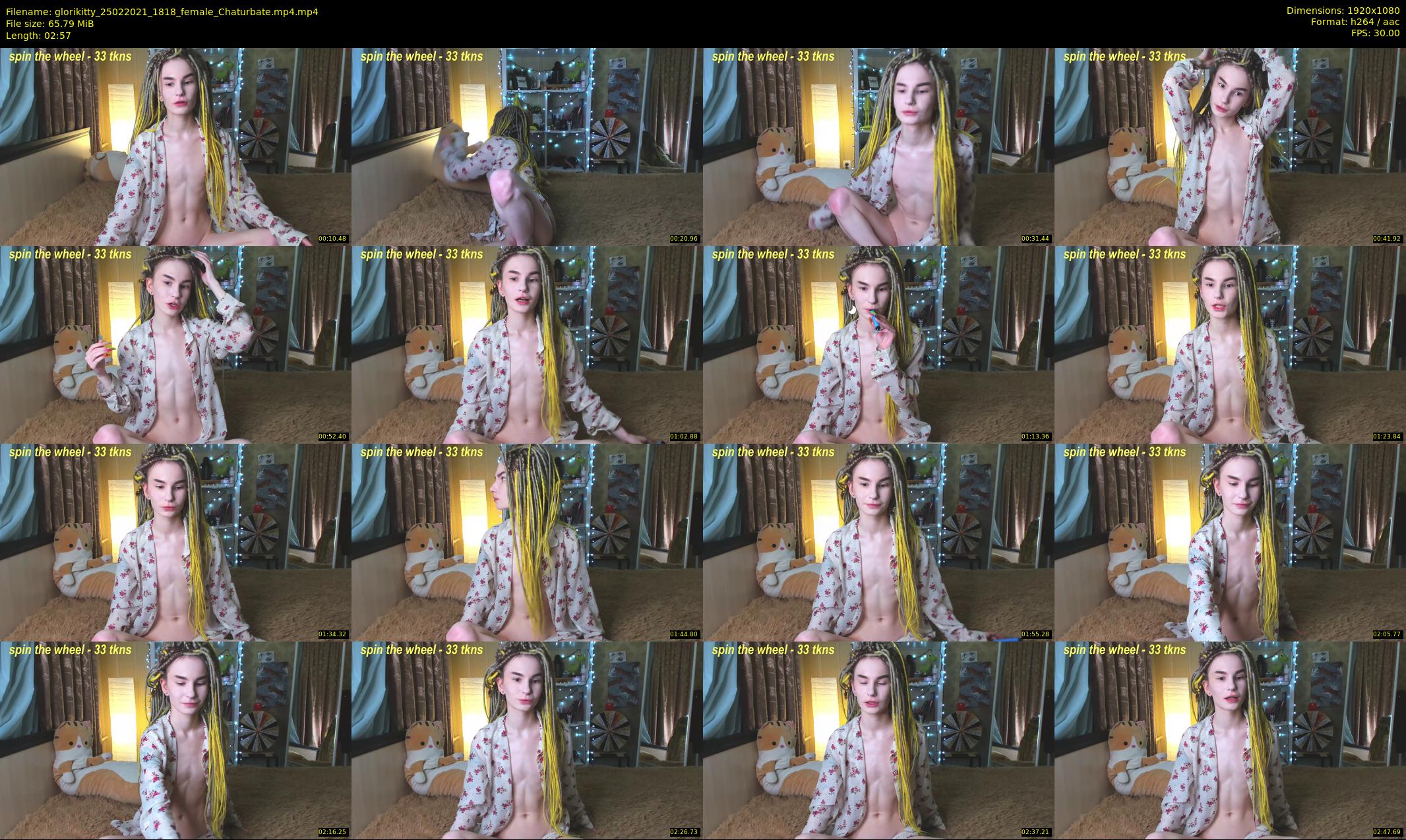 glorikitty — 3 minute Chaturbate female cam show recording, 1080p, Feb 25, 2021