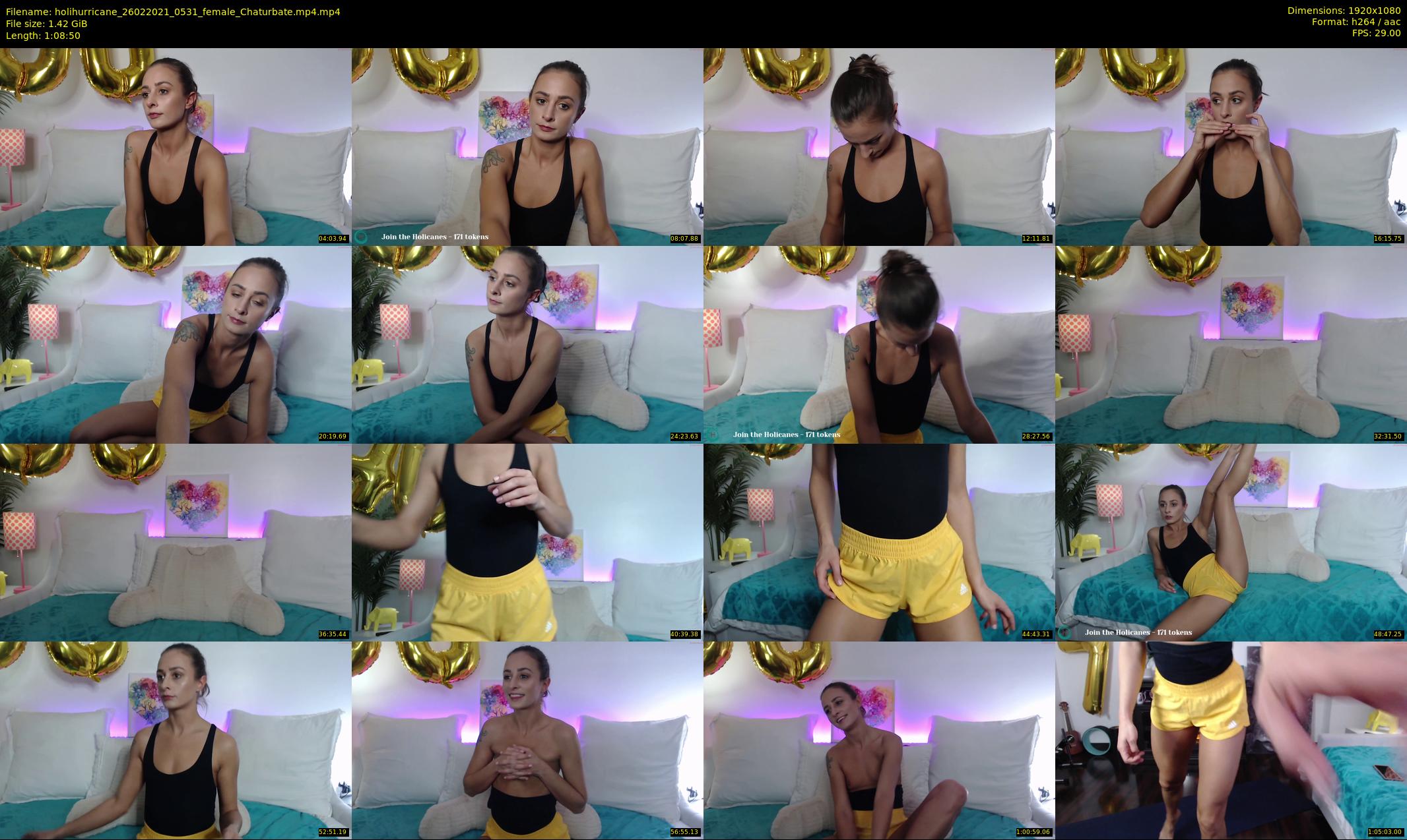 holihurricane — 69 minute Chaturbate female cam show recording, 1080p, Feb 26, 2021