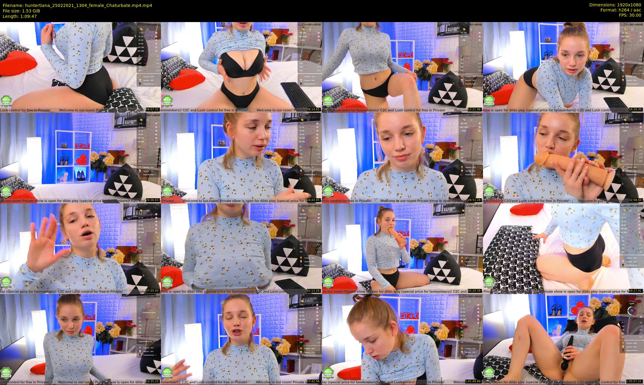 huntertiana — 70 minute Chaturbate female cam show recording, 1080p, Feb 25, 2021
