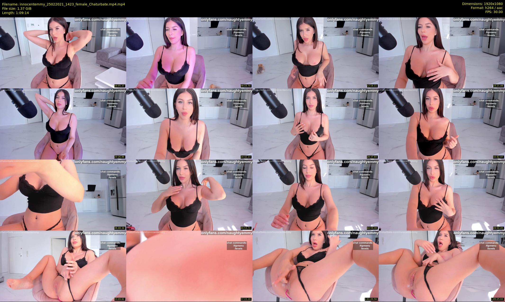 innocentemmy — 70 minute Chaturbate female cam show recording, 1080p, Feb 25, 2021