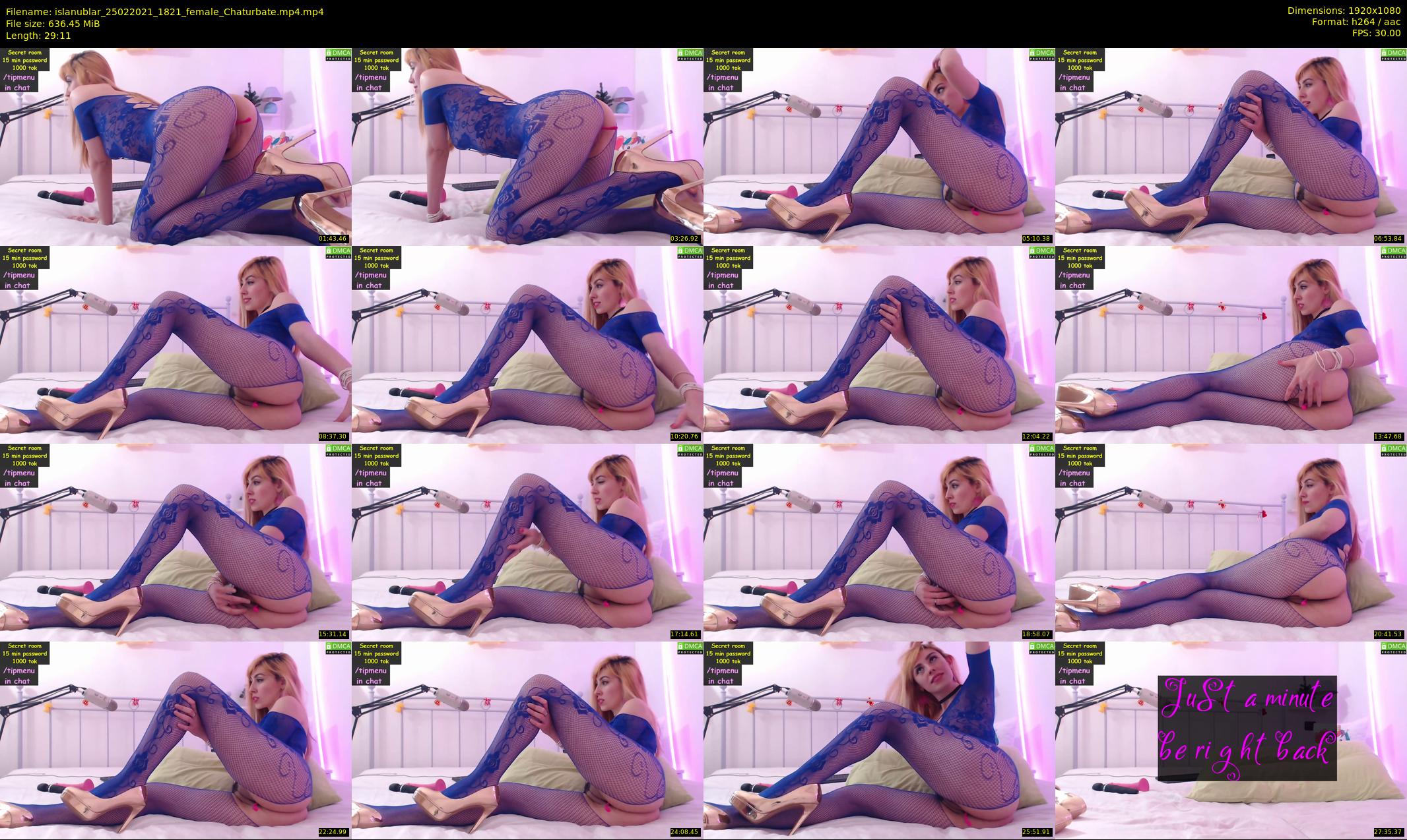 islanublar — 30 minute Chaturbate female cam show recording, 1080p, Feb 25, 2021