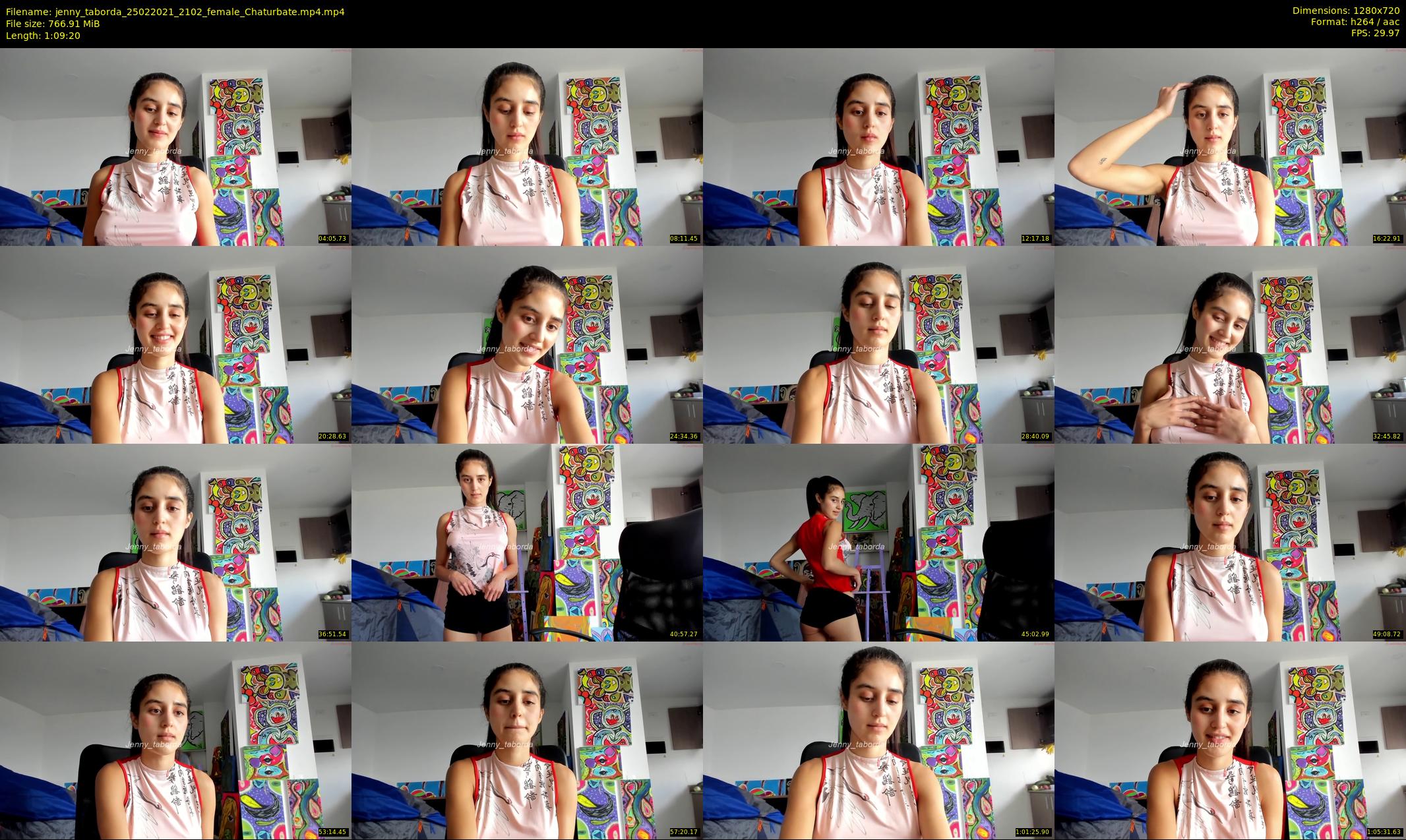jenny_taborda — 70 minute Chaturbate female cam show recording, 720p, Feb 25, 2021